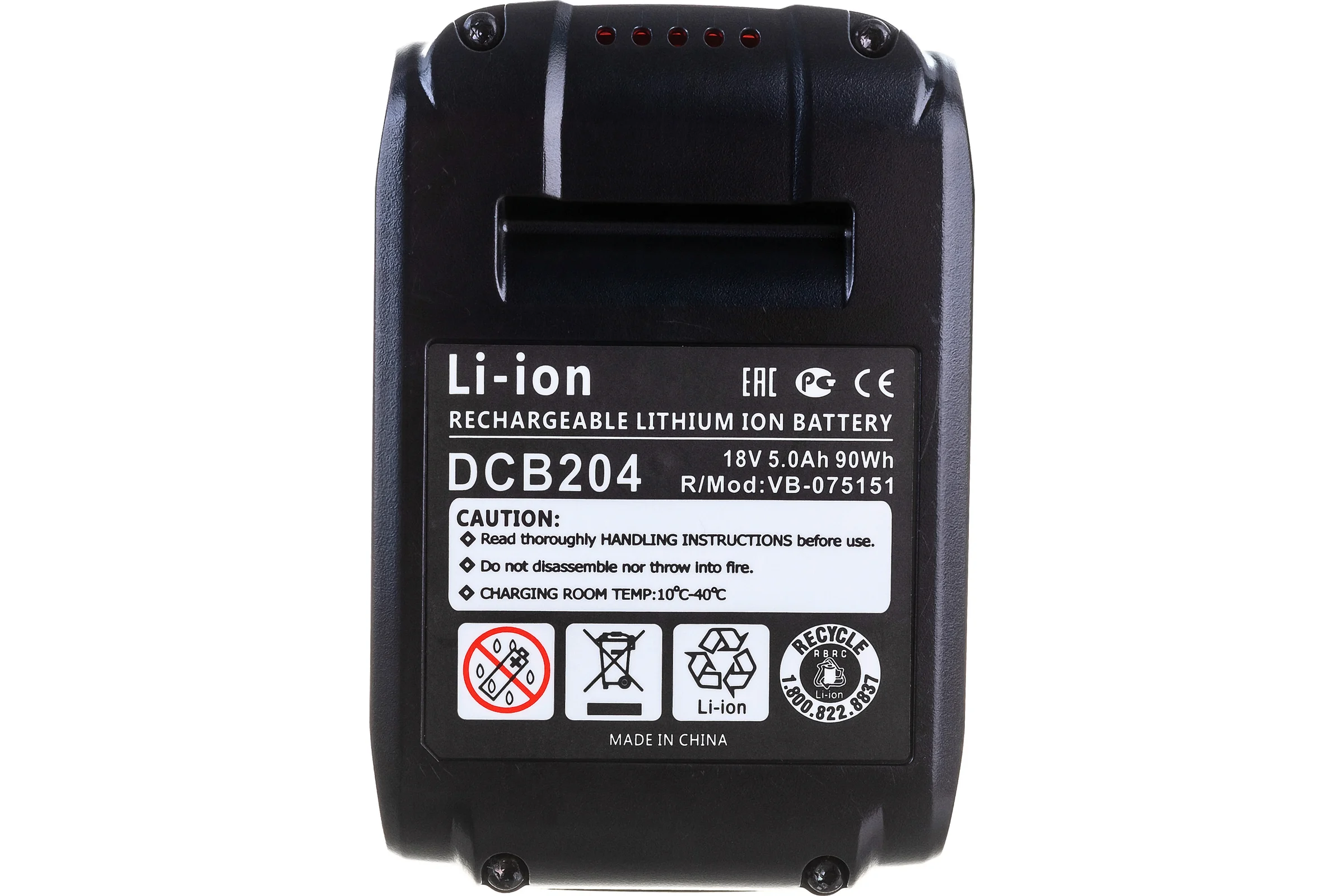 Аккумулятор для DeWalt DCB184 5.0Ah 18V Li-ion ОЕМ 216