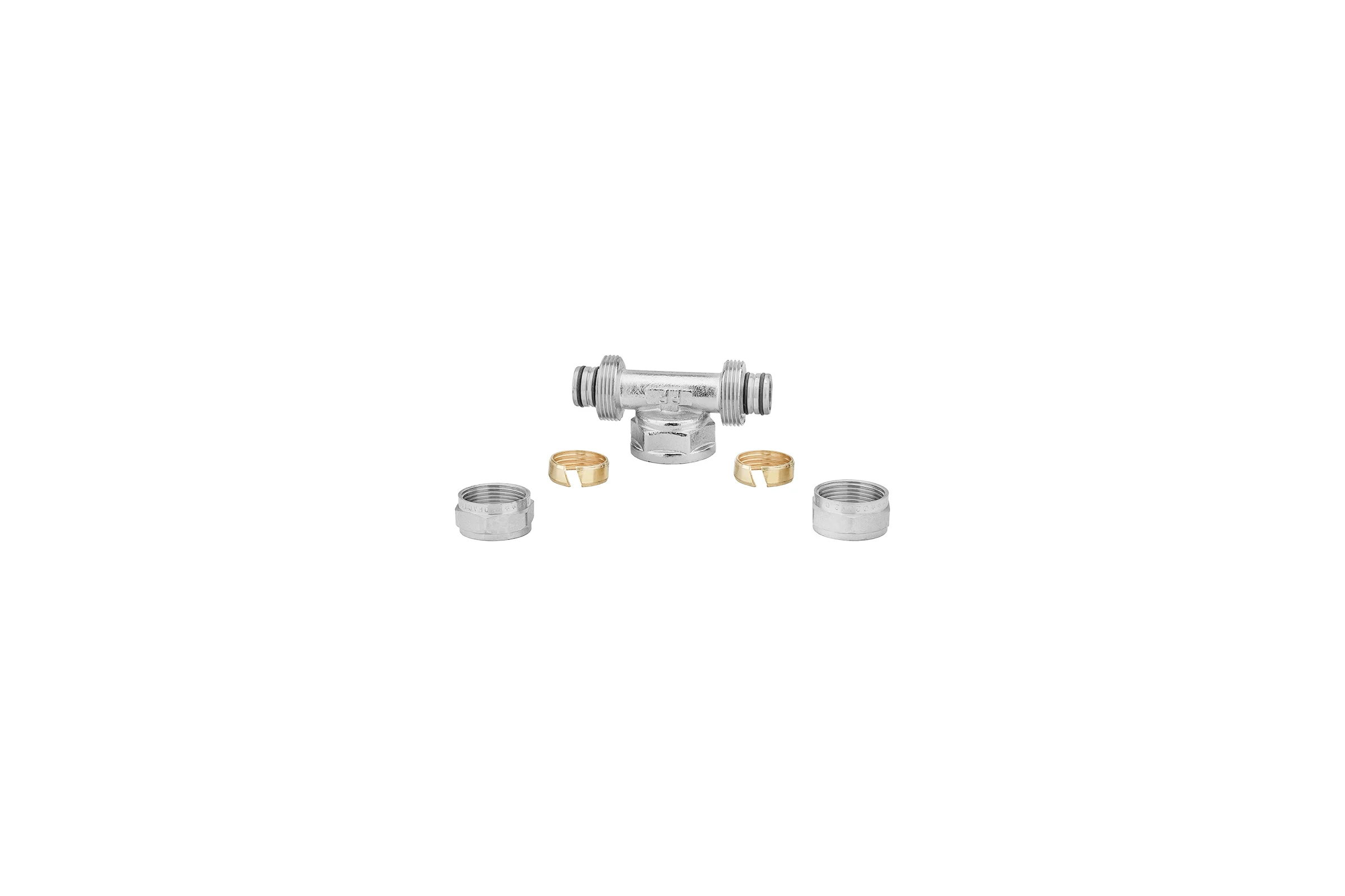 Тройник обжимной PROFACTOR ц/в/ц 20 х 3/4 х 20 PF PF 453