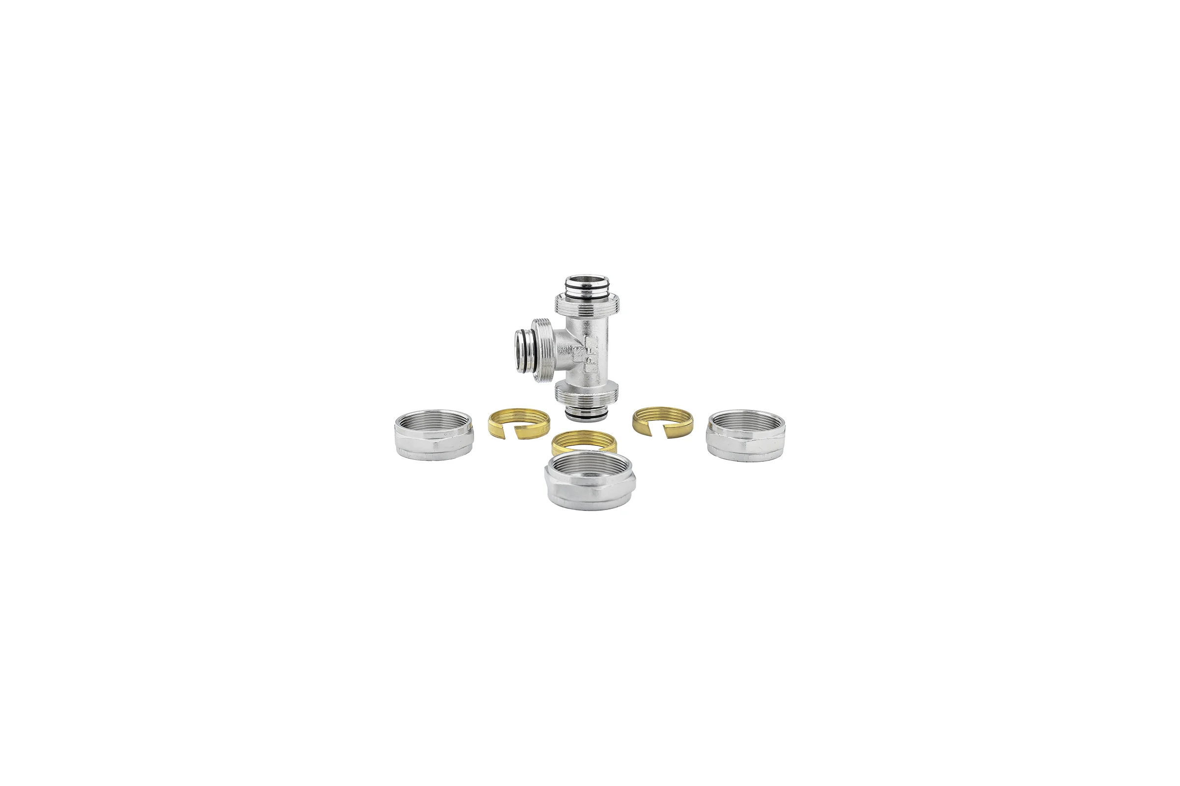 Тройник обжимной PROFACTOR ц/ц/ц 26х32х26 PF PF 480