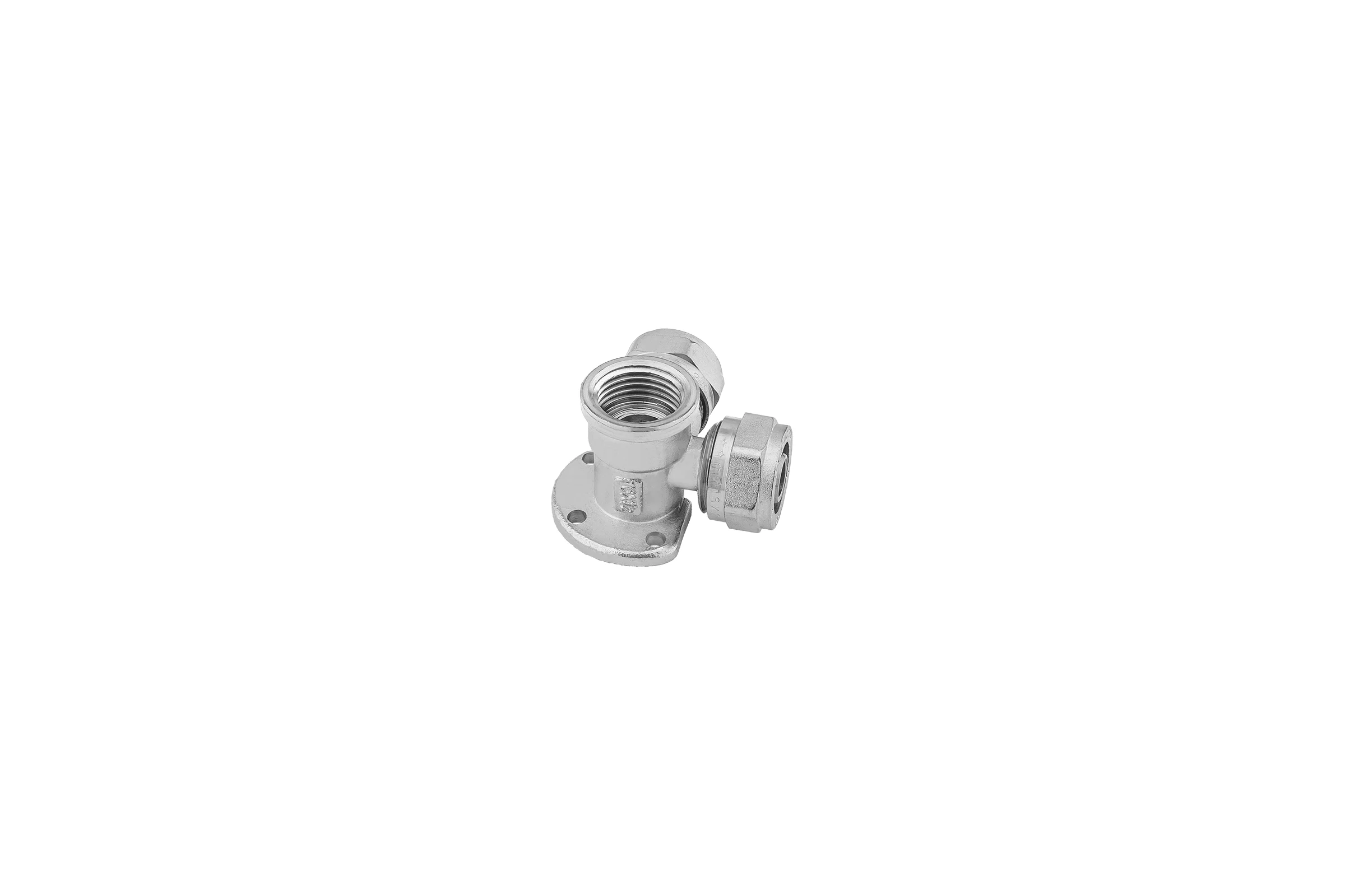 Тройник с креплением угловой обжимной PROFACTOR ц/в/ц 16х1/2"х16 PF PF 499