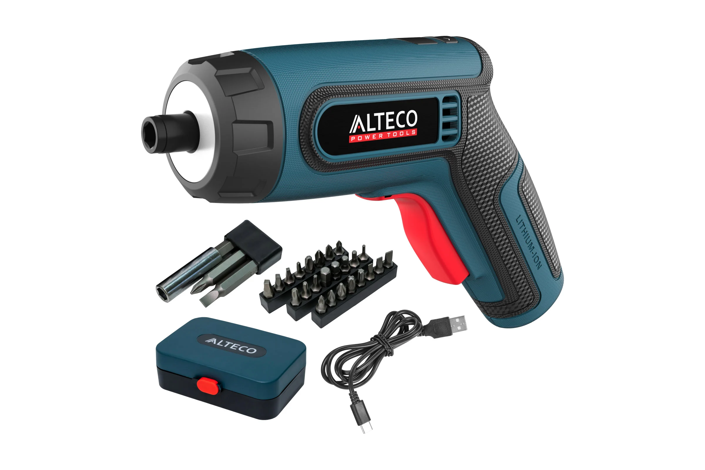Аккумуляторная отвёртка угловая ALTECO CSD 4V 67506