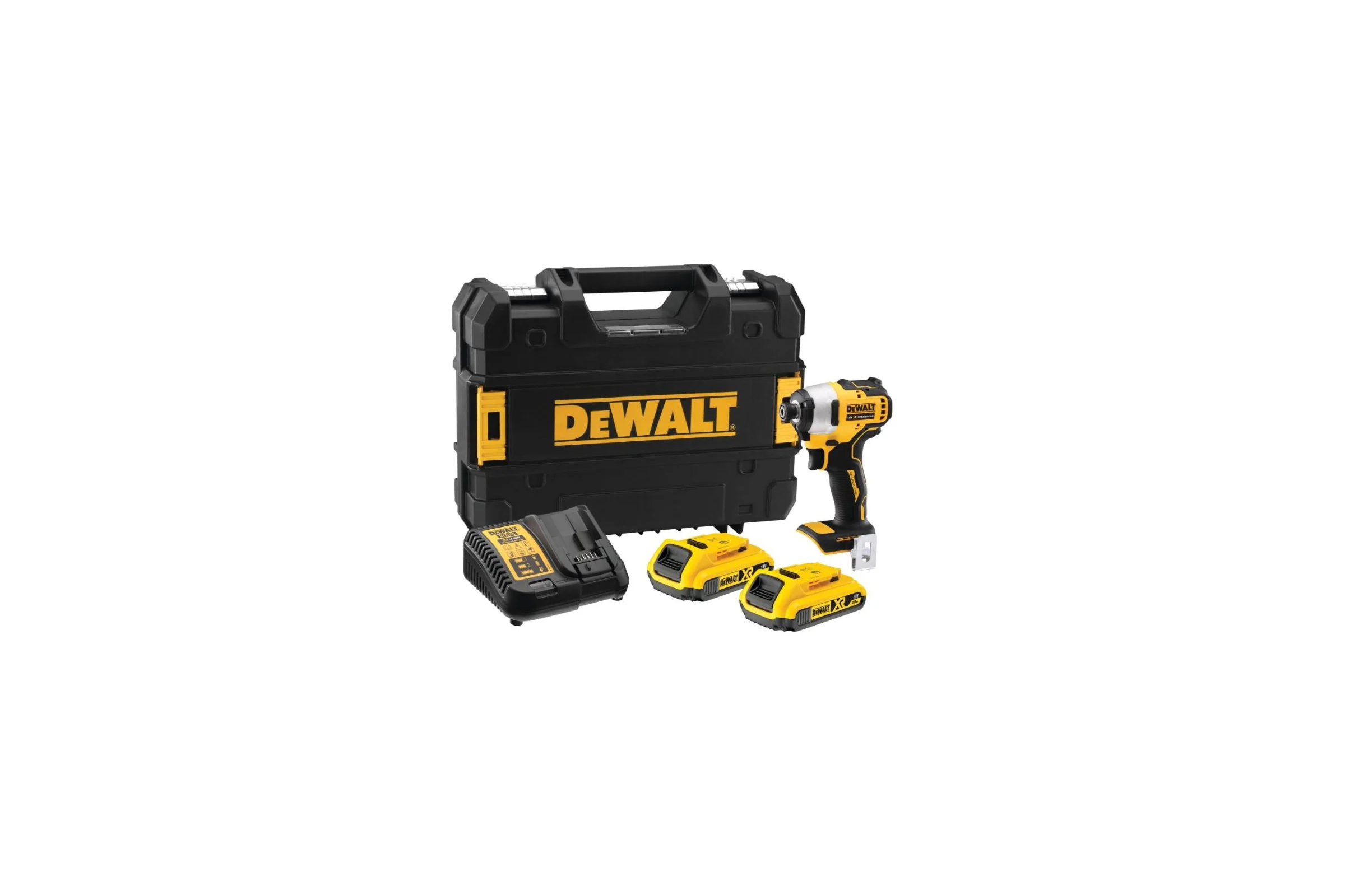 Аккумуляторный шуруповерт DEWALT DCF809D2T, 18 В, 190 Нм, 3200 уд/мин, с 2 АКБ 2 А*ч и ЗУ, в кейсе DCF809D2T-QW