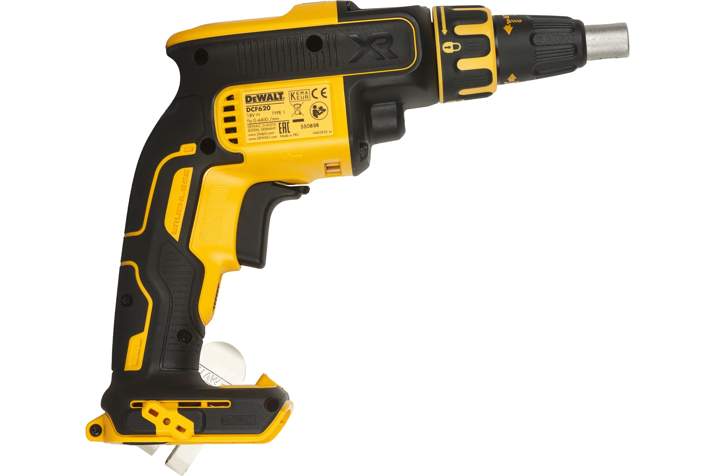 Аккумуляторный ленточный шуруповерт DEWALT DCF620P2K, 18 В, 30 Нм, 4400 об/мин, с 2 АКБ 5 Ач и ЗУ, в кейсе TSTAK DCF620P2K-QW