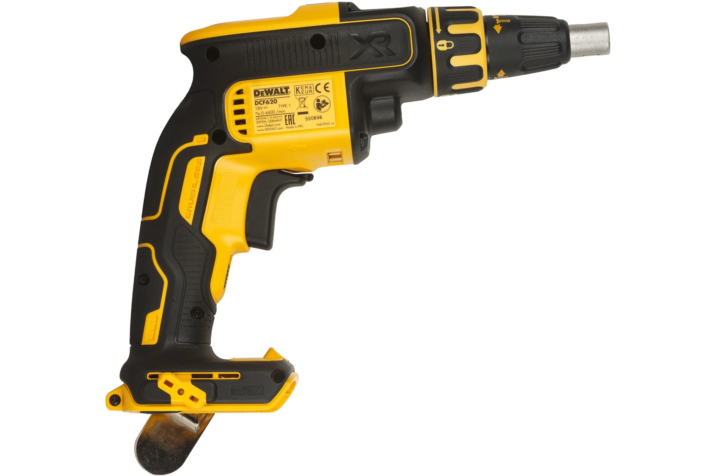Аккумуляторный ленточный шуруповерт DEWALT DCF620N, 18 В, 30 Нм, 4400 об/мин, без АКБ и ЗУ DCF620N-XJ