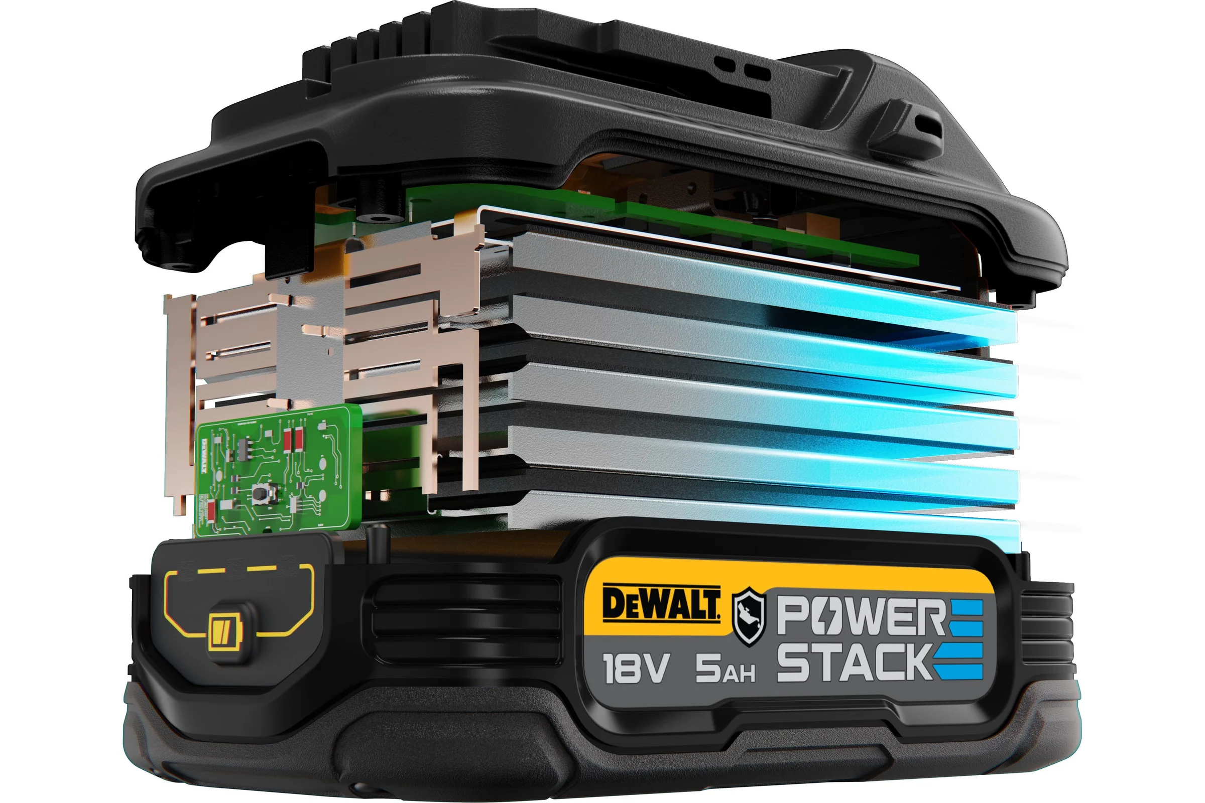 Аккумулятор Dewalt POWERSTACK DCBP518G, маслостойкий, Li-Ion, 18 В, 5 Ач DCBP518G-XJ