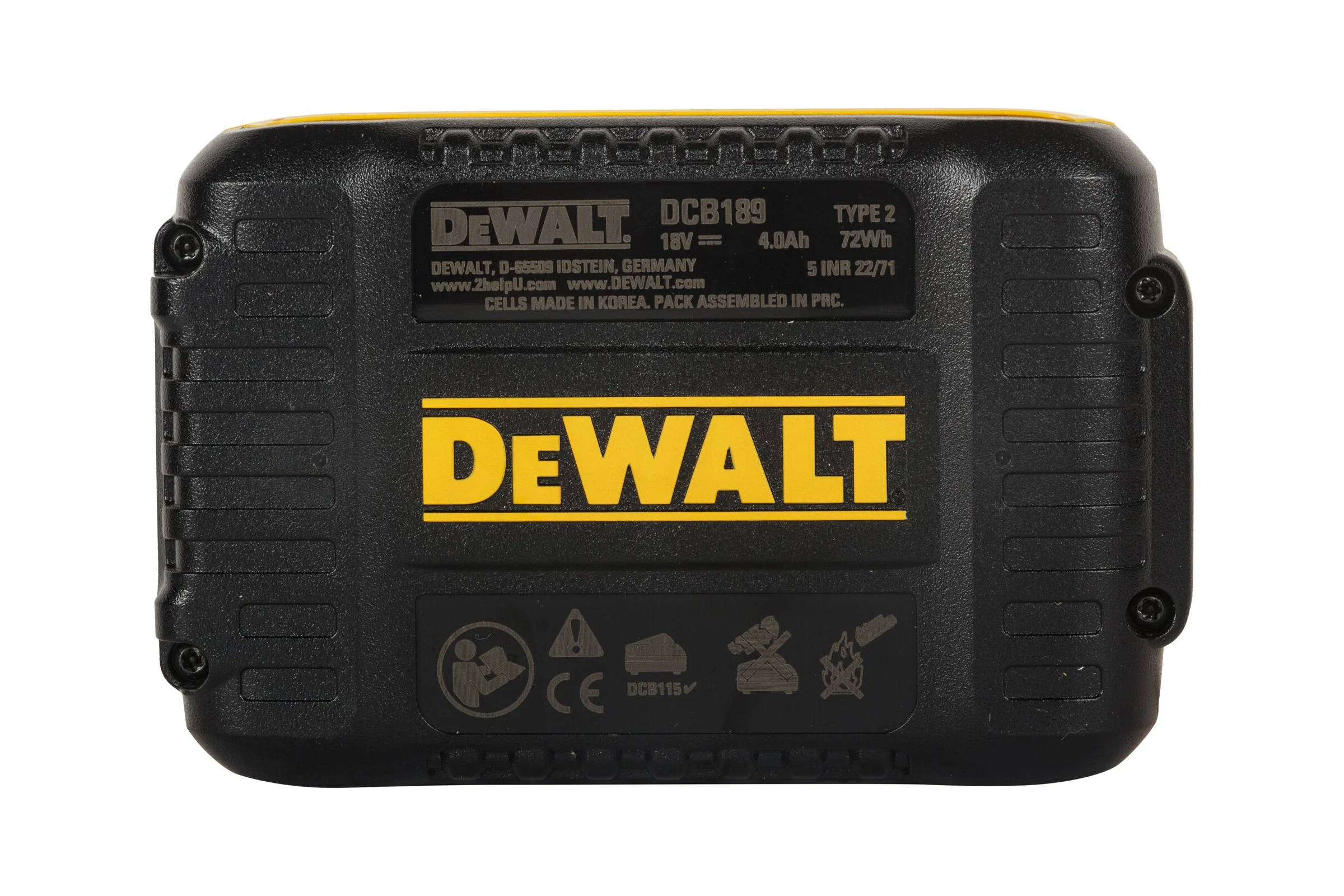 Аккумулятор Dewalt DCB189, Li-Ion, 18 В, 4 Ач, 1 шт DCB189-XJ