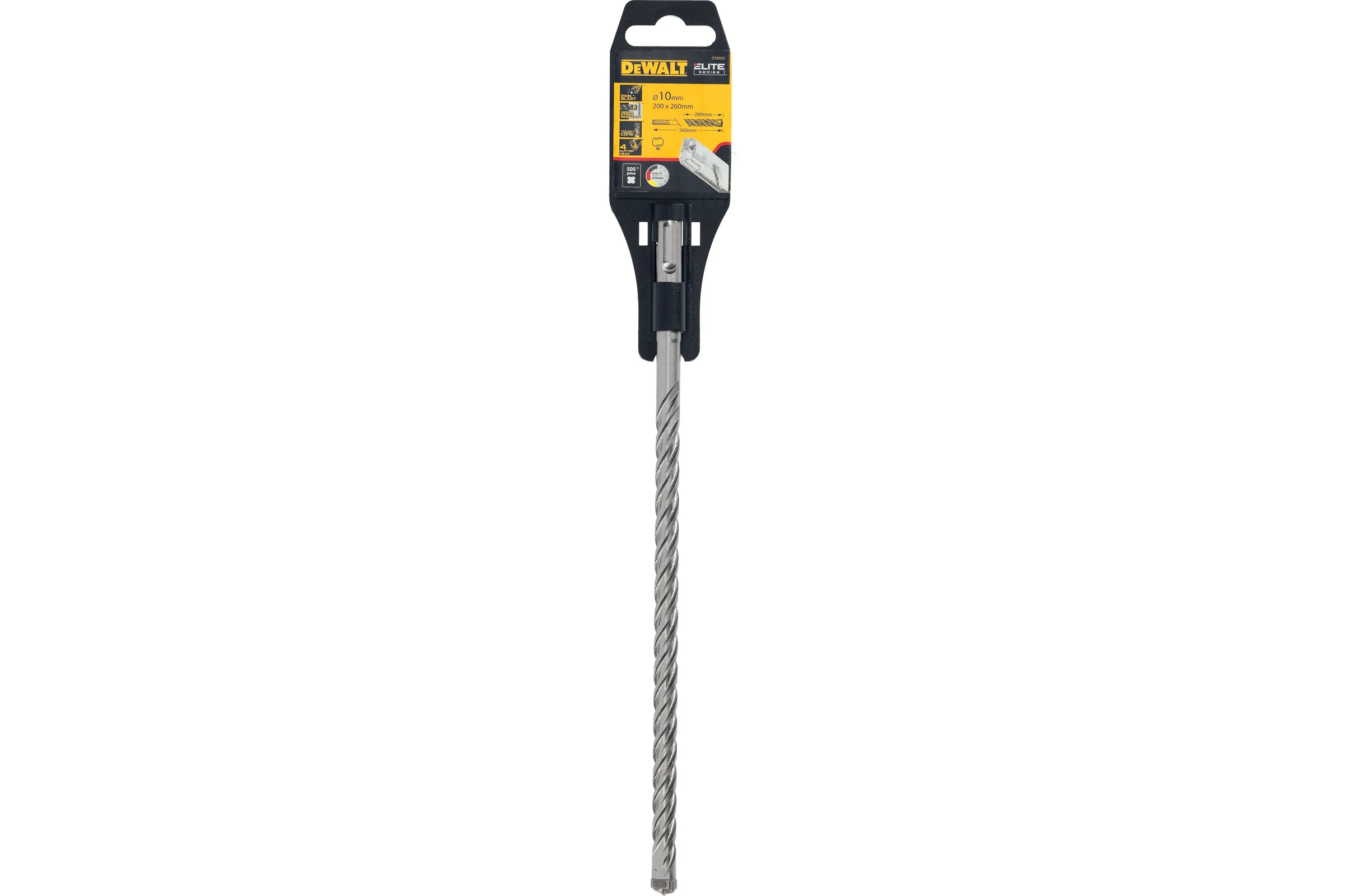 Бур XLR DT8930, SDS-Plus, 10x260x200 мм DT8930-QZ