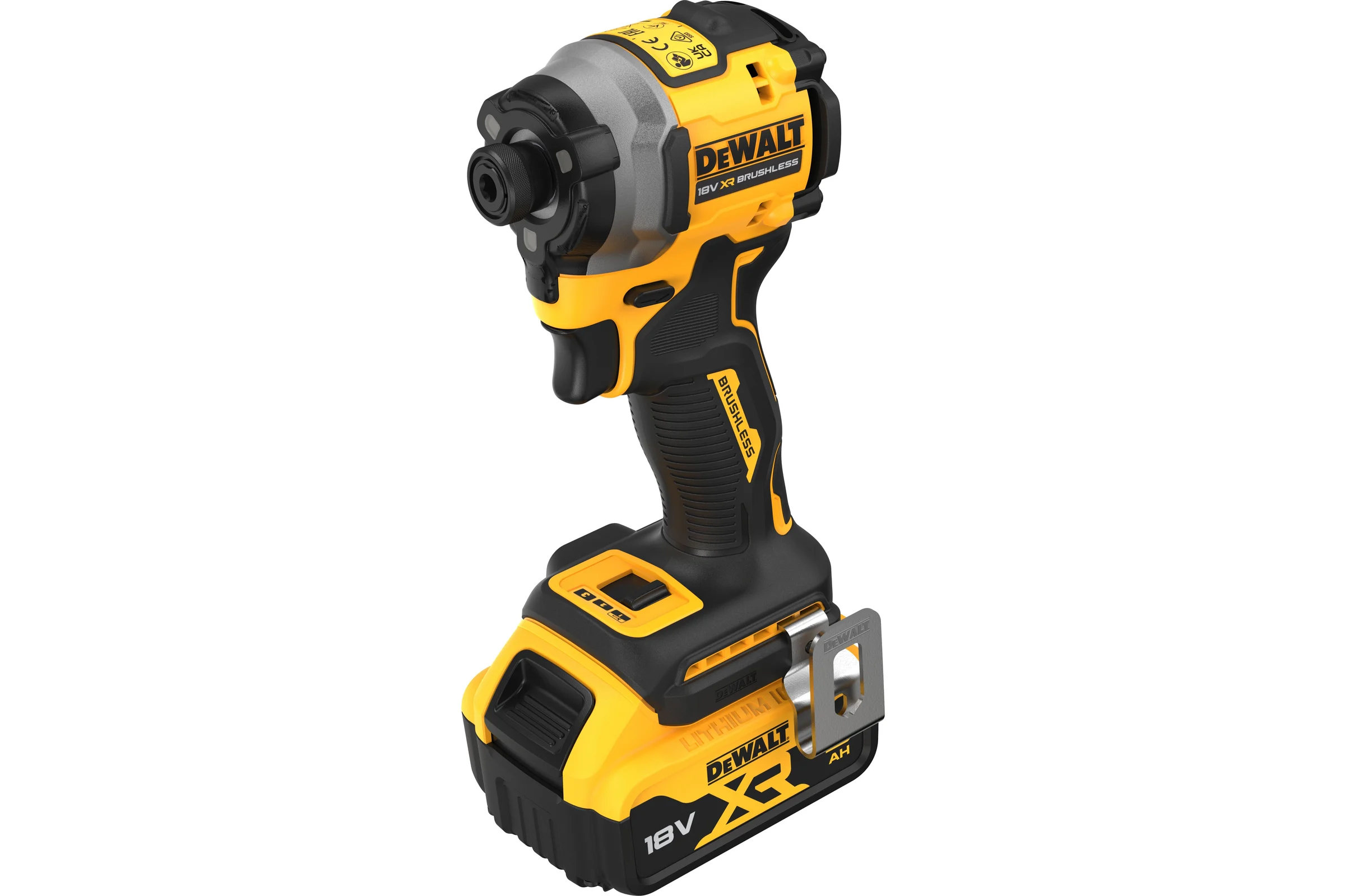 Аккумуляторный шуруповерт DEWALT DCF850P2T, 18 В, 206.2 Нм, 3800 уд/мин, с 2 АКБ 5 Ач и ЗУ, в кейсе TSTAK DCF850P2T-QW