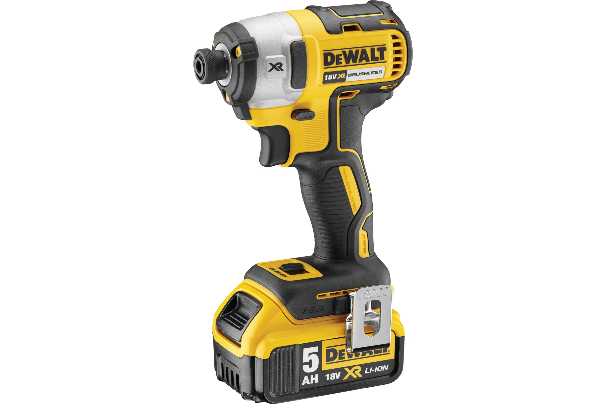 Аккумуляторный шуруповерт DEWALT DCF887P2, 18 В, 205 Нм, 3800 уд/мин, с 2 АКБ 5 Ач и ЗУ, в кейсе DCF887P2-QW