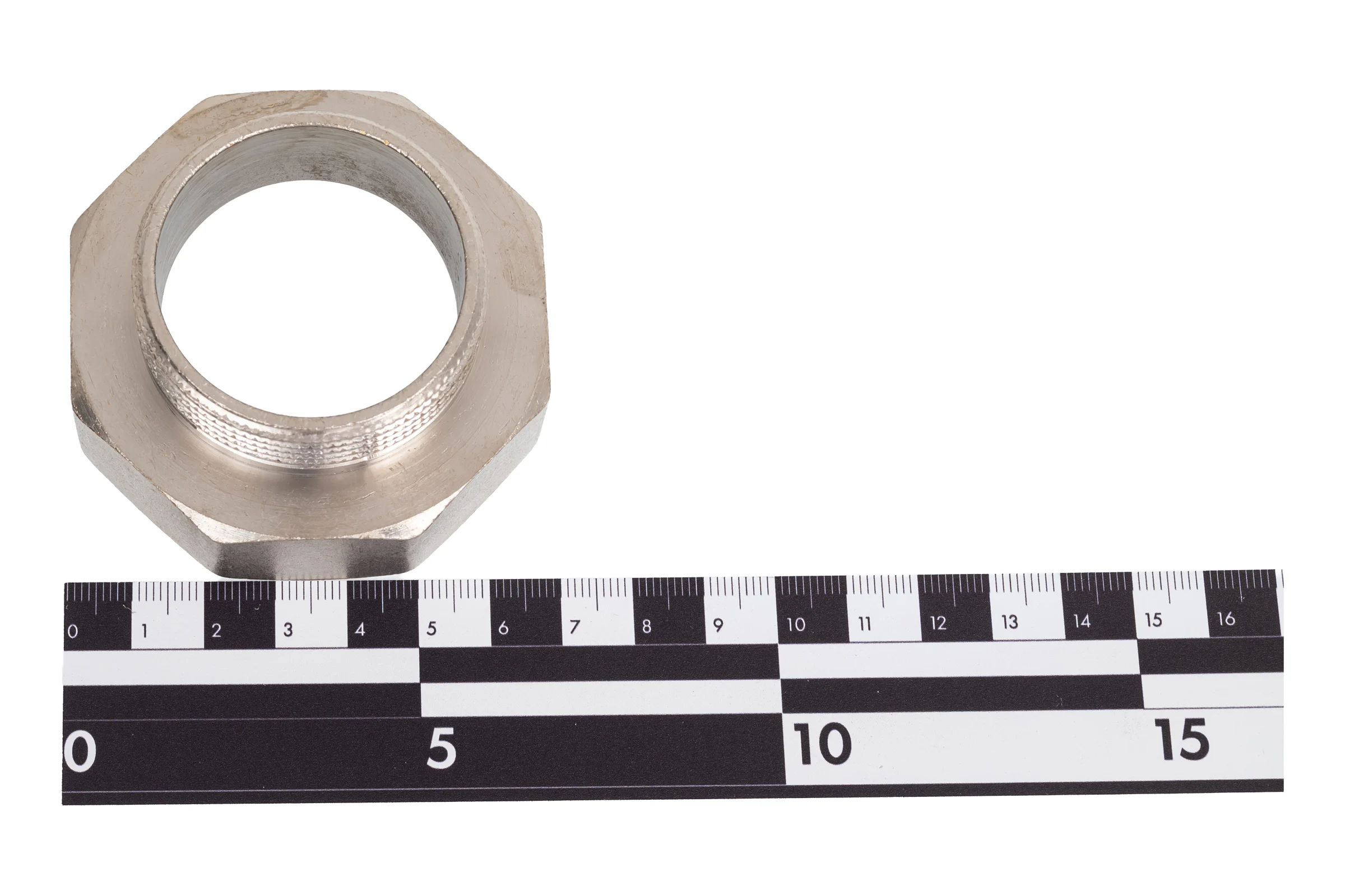 Переход LD PRIDE DN50х40 (2"ВР х 1 1/2"НР) латунь никель с биркой LD.67.519.50х40