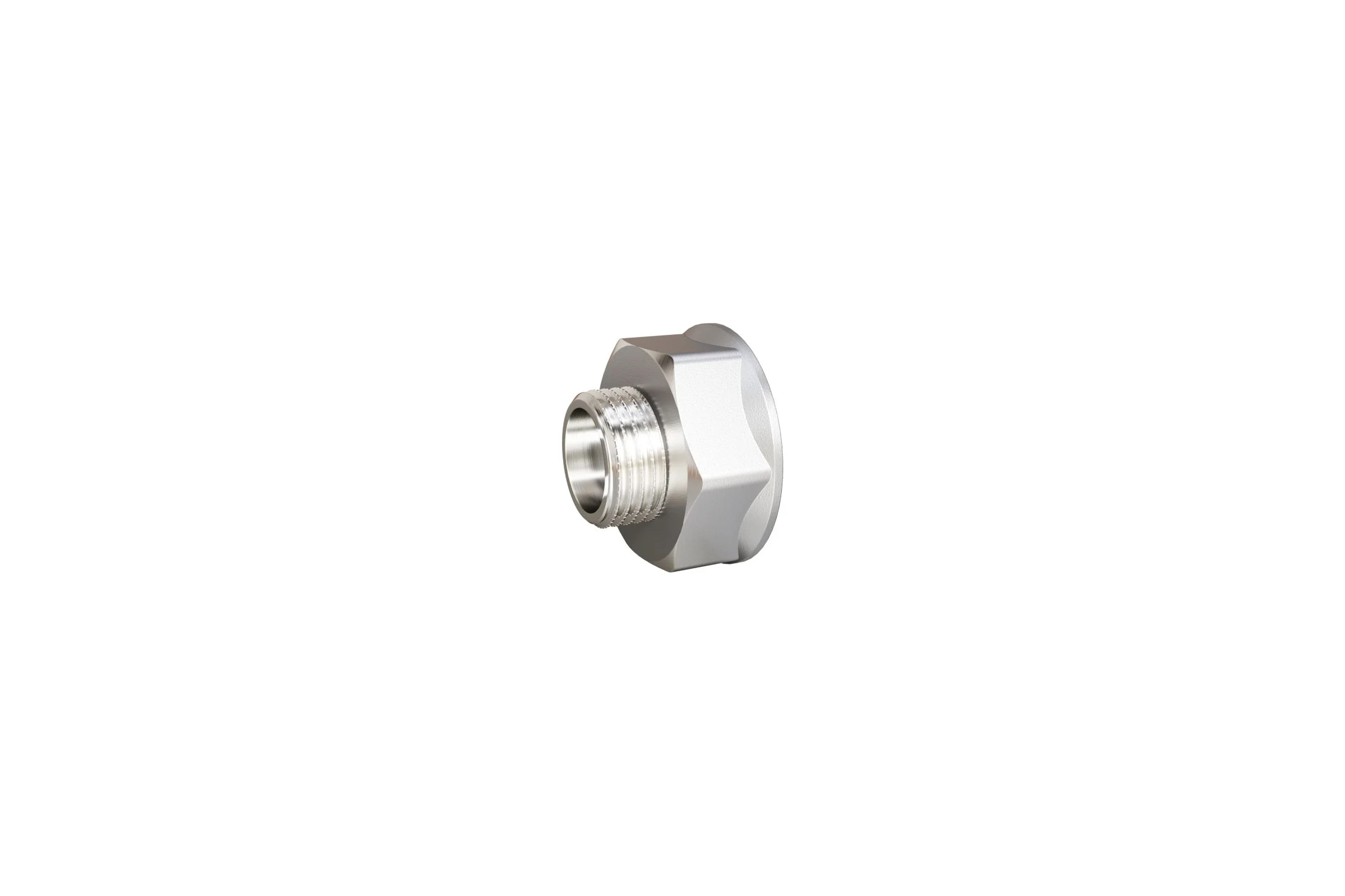 Переход LD PRIDE DN50х32 (2"ВР х 1 1/4"НР) латунь никель с биркой LD.67.519.50х32