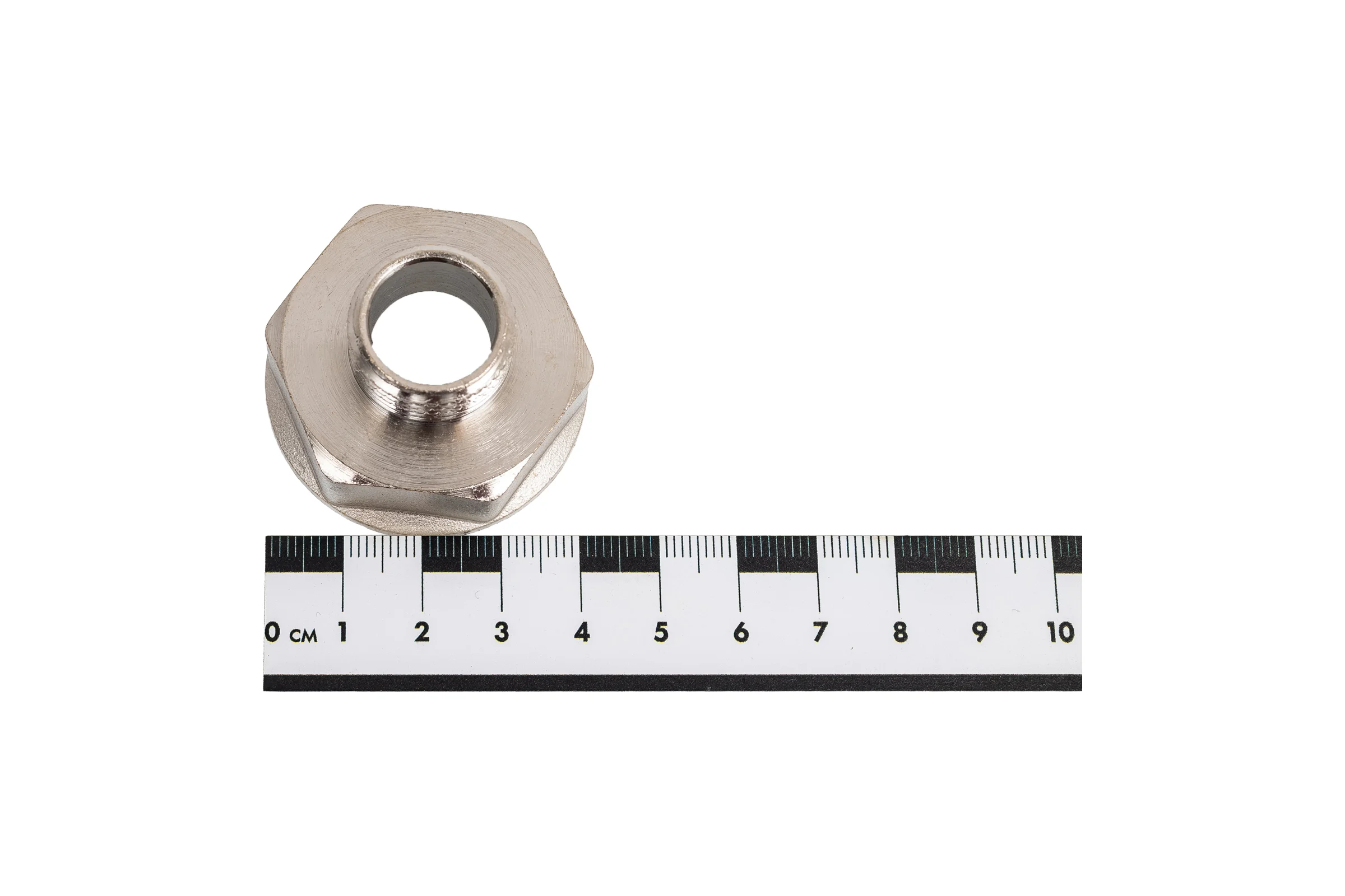 Переход LD PRIDE DN25х15 (1"ВР х 1/2"НР) латунь никель с биркой LD.67.519.25х15