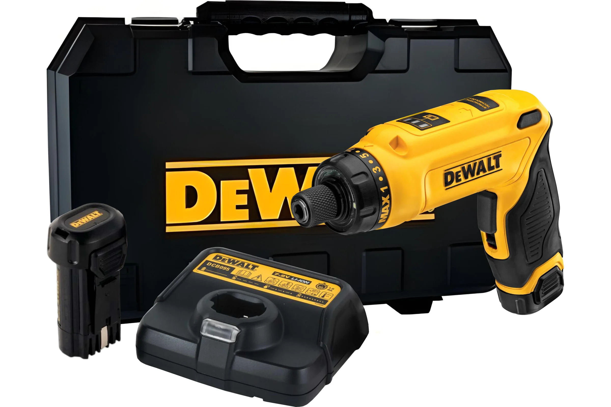 Аккумуляторная отвертка Dewalt DCF680G2, 7.2 В, 430 об/мин, с 2 АКБ 1 Ач и ЗУ, в сумке DCF680G2-QW