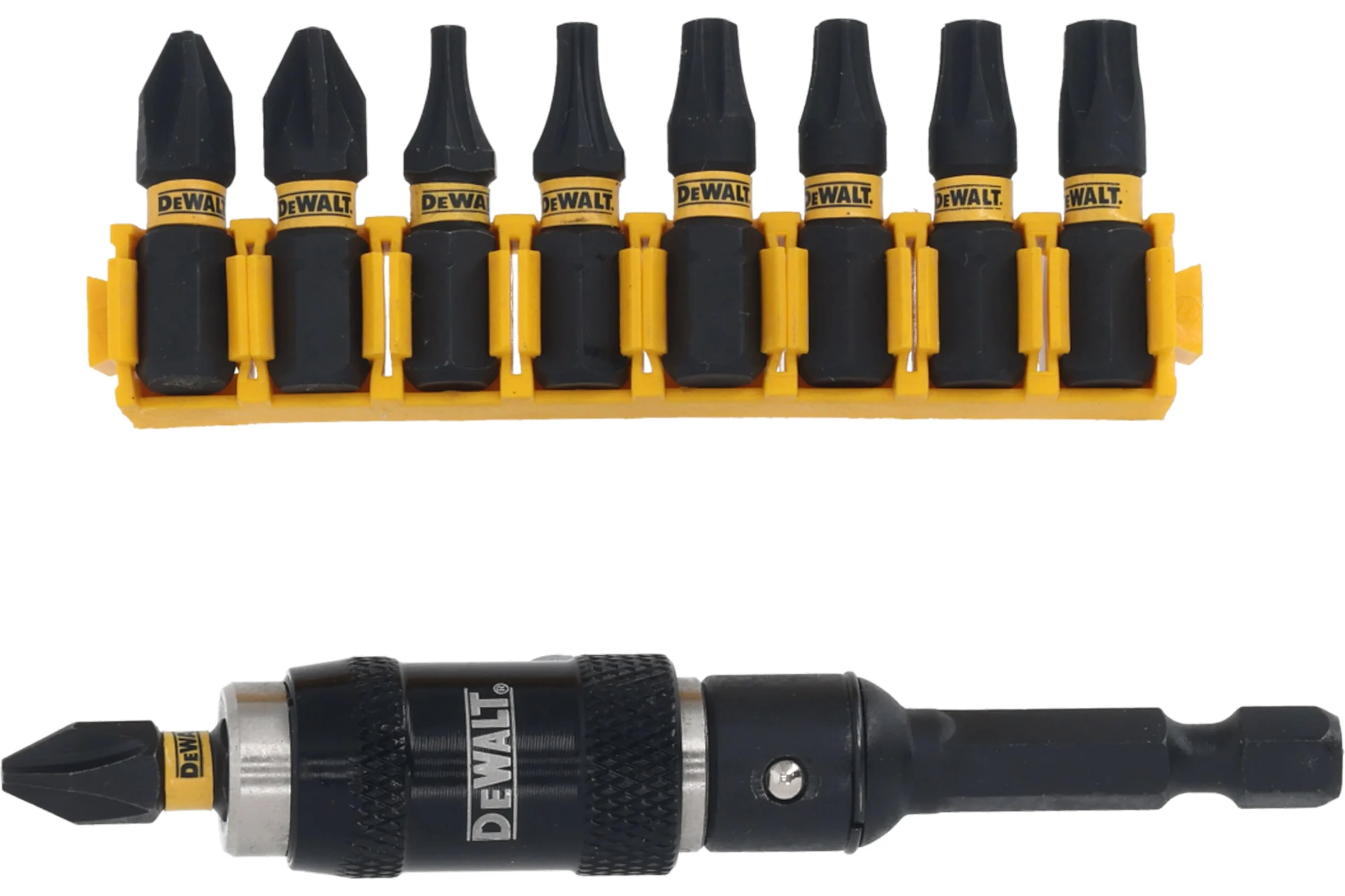 Набор бит DEWALT PH2, PZ2, T10, T15, T20, T25, T30, 25 мм, 10 шт DT70578T-QZ
