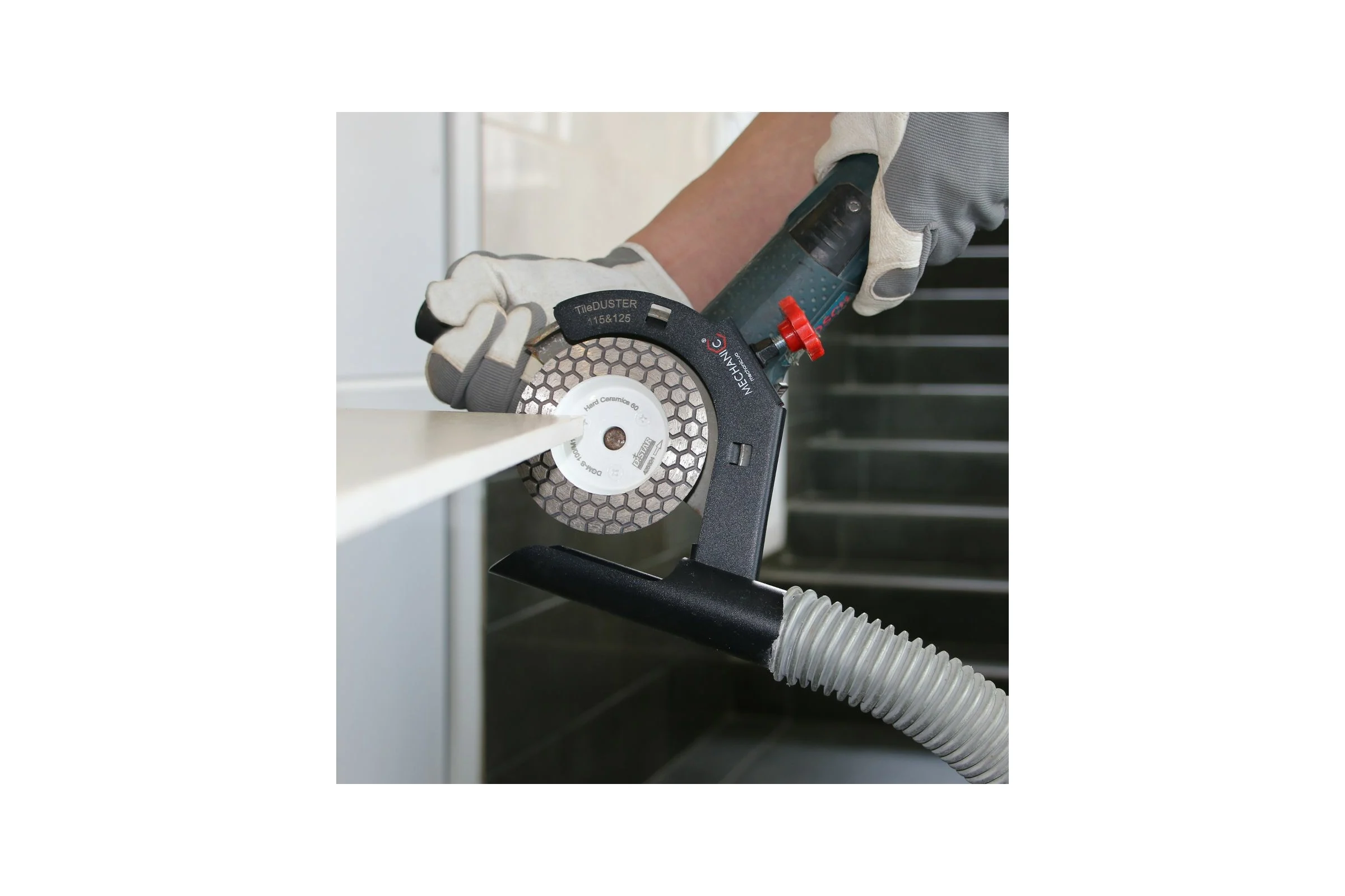 Кожух металлический пылеотводящий для шлифования TileDUSTER (115-125 мм) Mechanic 19568443013