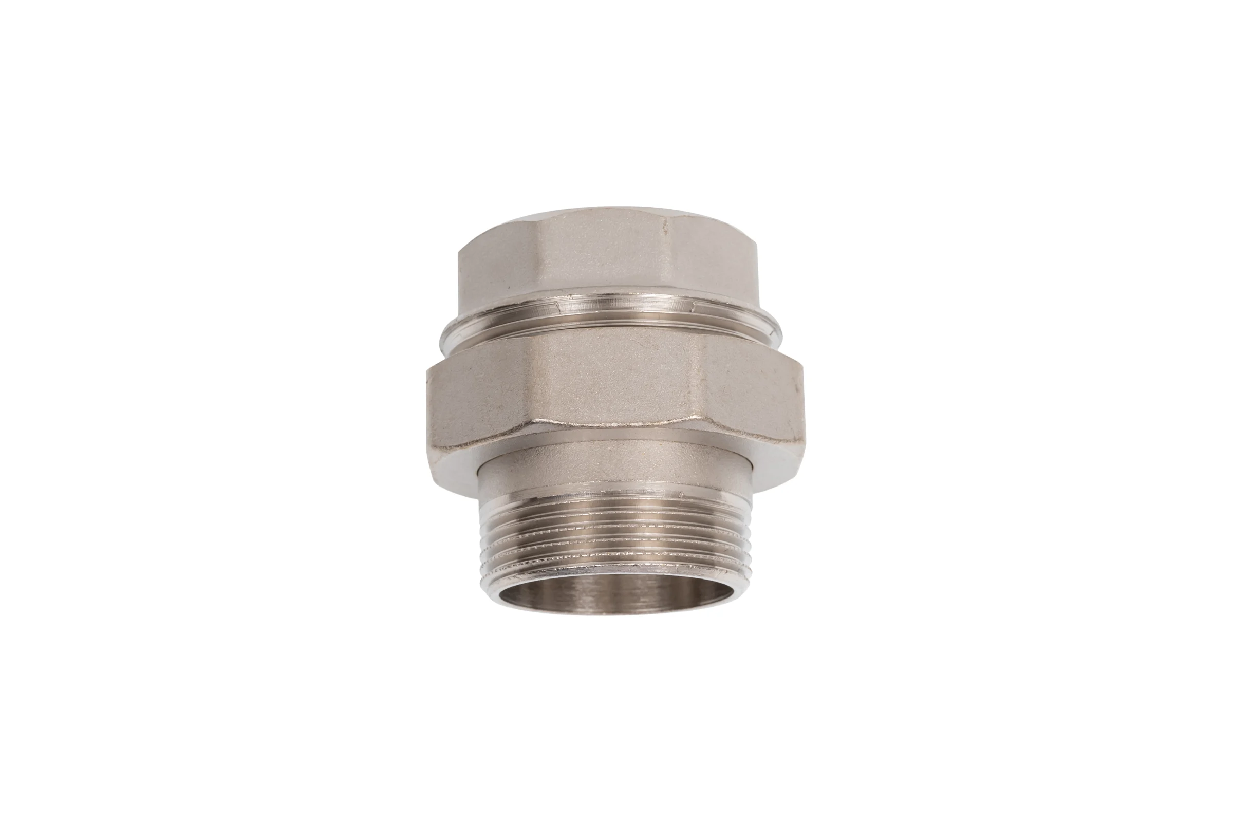 Сгон разъемный (американка) LD PRIDE DN40 (1 1/2") ВР/НР латунь никель с биркой LD.67.530.40