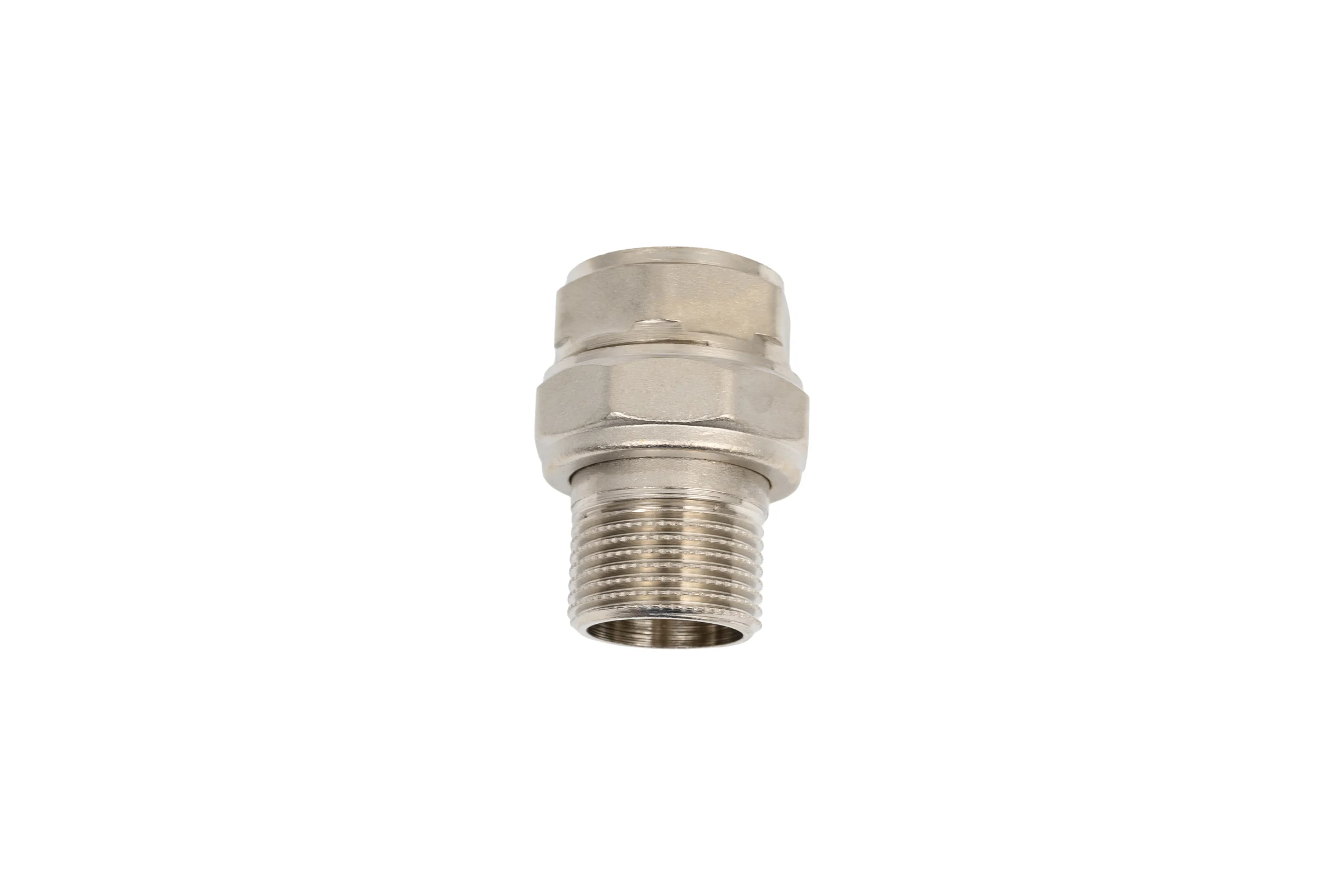 Сгон разъемный (американка) LD PRIDE DN20 (3/4") ВР/НР латунь никель с биркой LD.67.530.20