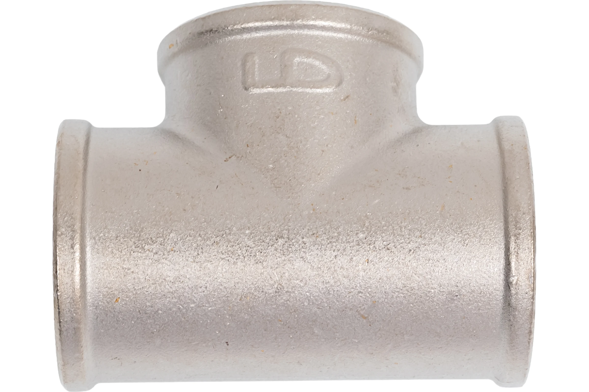 Тройник LD PRIDE DN25 (1") ВР/ВР/ВР латунь никель с биркой LD.67.524.25