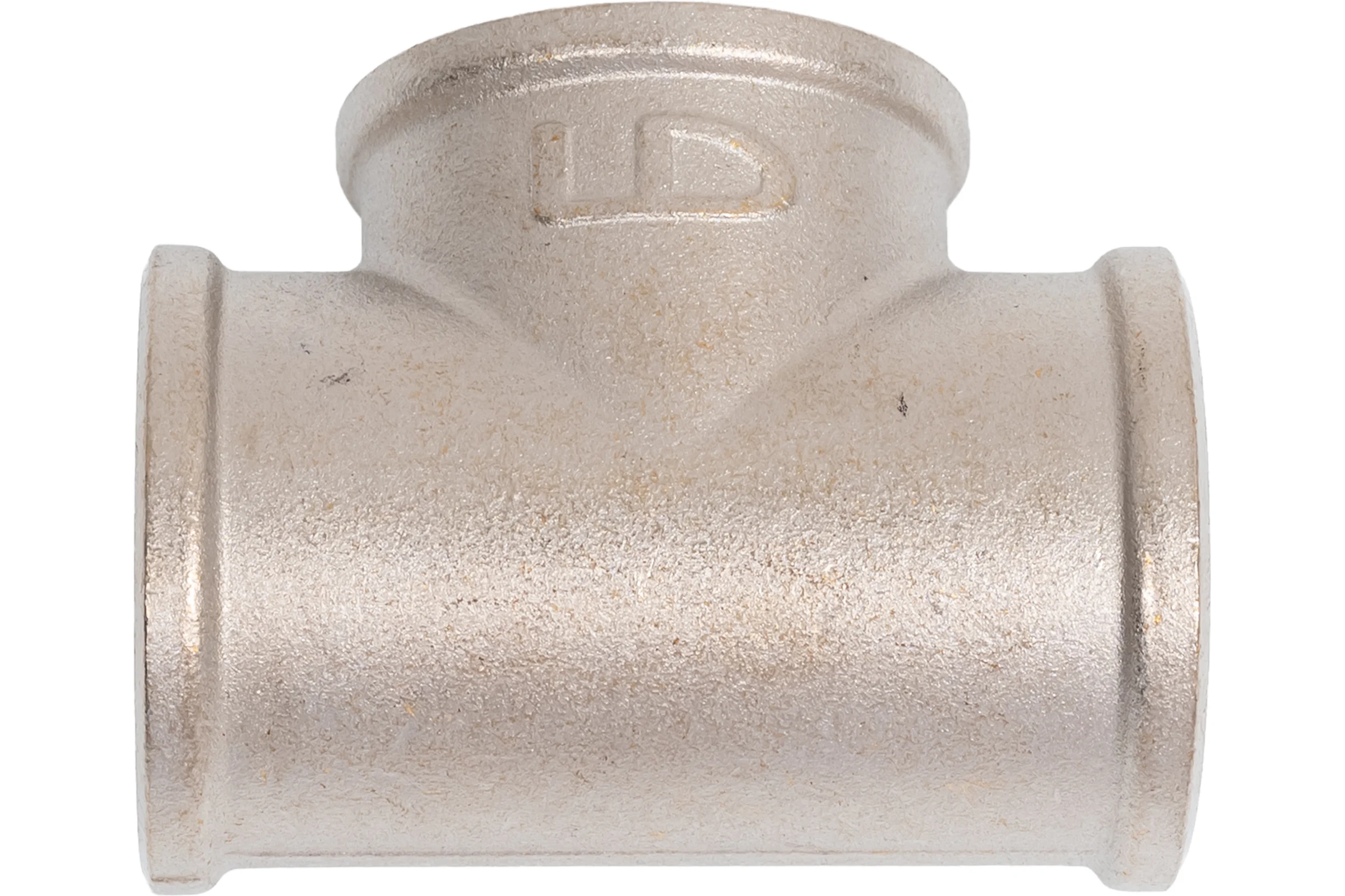 Тройник LD PRIDE DN20 (3/4") ВР/ВР/ВР латунь никель с биркой LD.67.524.20