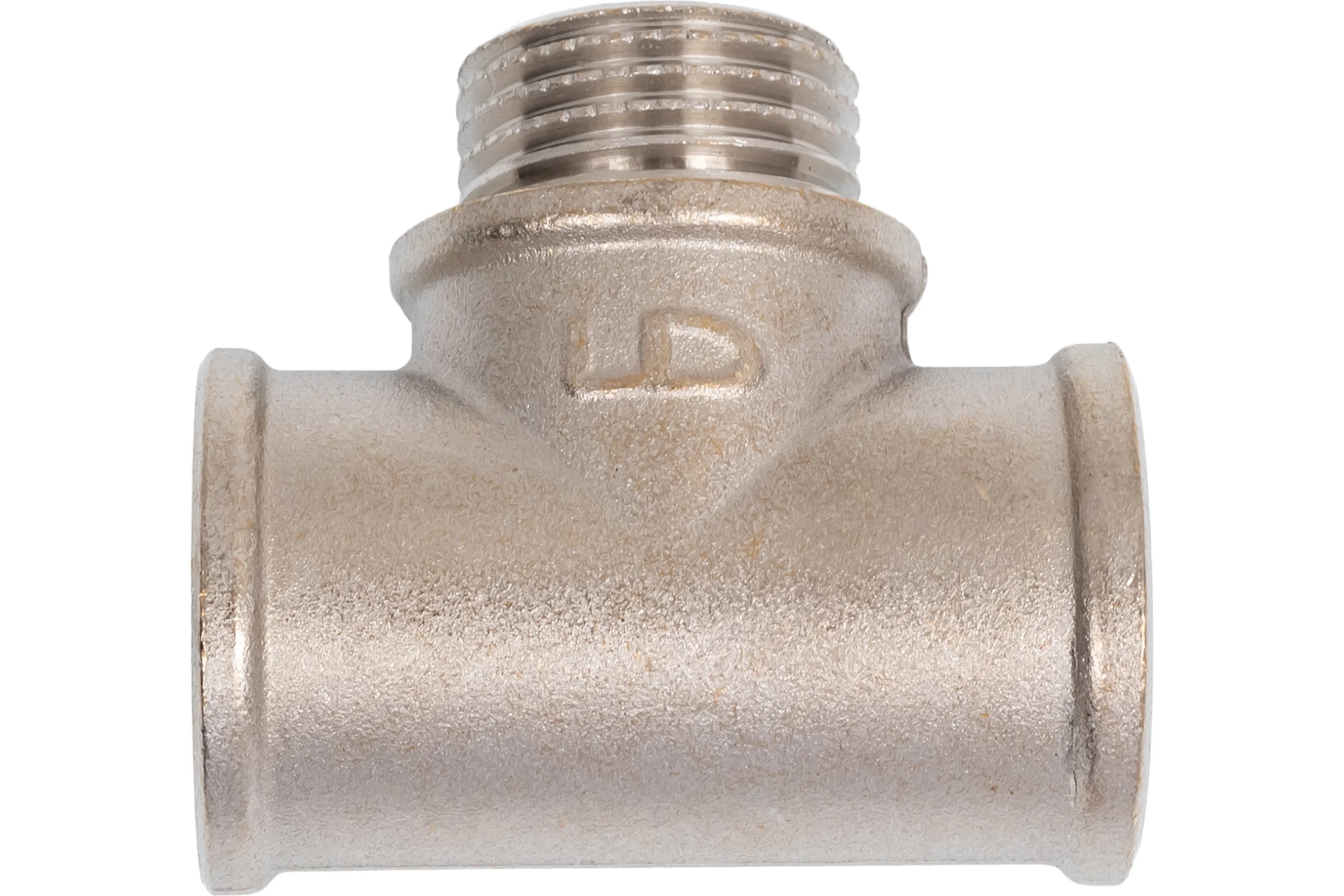 Тройник LD PRIDE DN15 (1/2") ВР/НР/ВР латунь никель с биркой LD.67.531.15