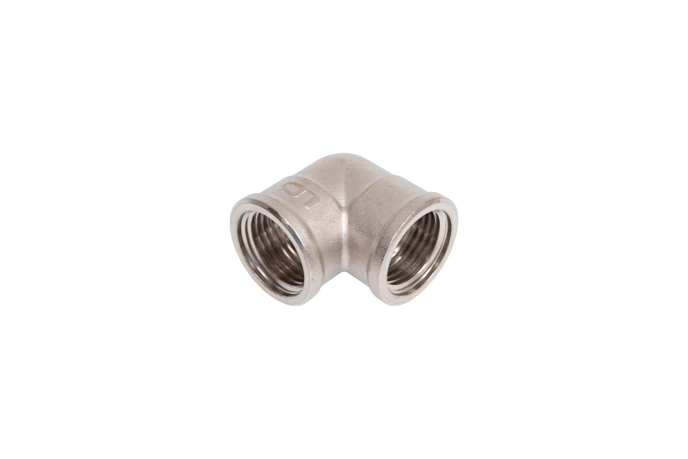 Угол 90 гр LD PRIDE DN15 (1/2") ВР/ВР латунь никель с биркой LD.67.522.15