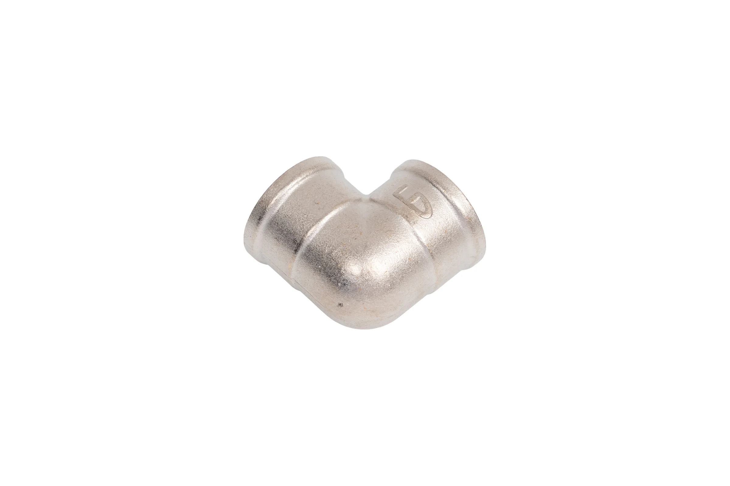 Угол 90 гр LD PRIDE DN15 (1/2") ВР/ВР латунь никель с биркой LD.67.522.15