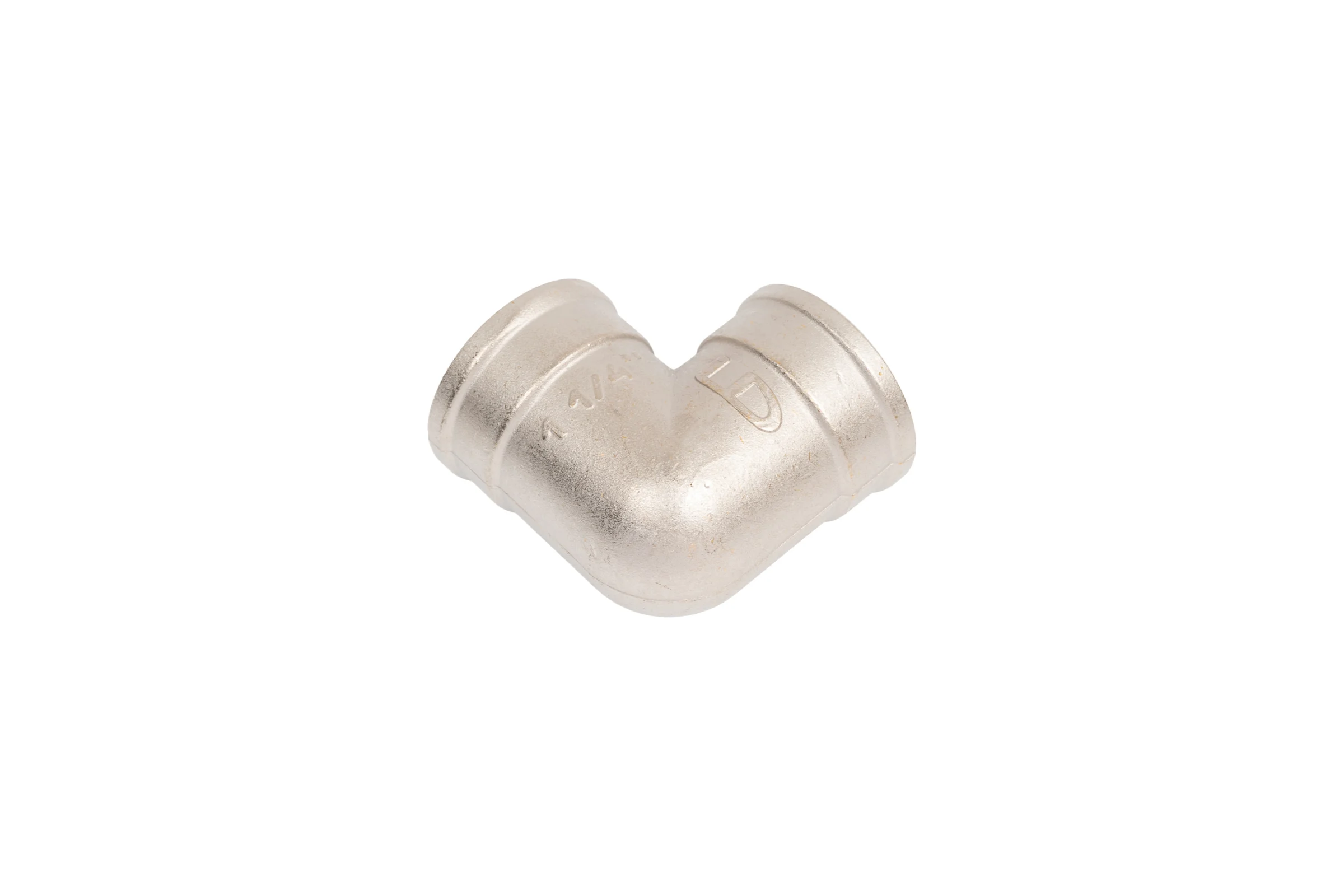 Угол 90 гр LD PRIDE DN32 (1 1/4") ВР/ВР латунь никель с биркой LD.67.522.32