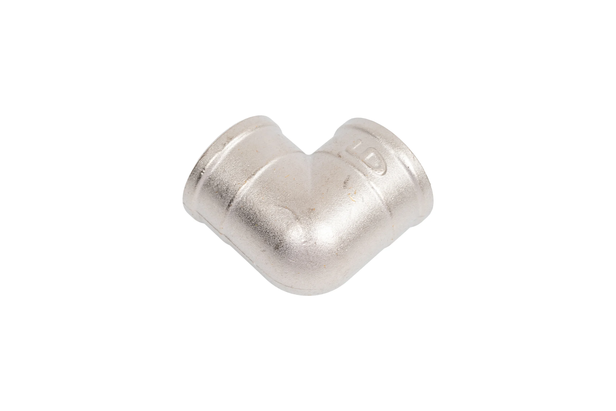 Угол 90 гр LD PRIDE DN25 (1") ВР/ВР латунь никель с биркой LD.67.522.25