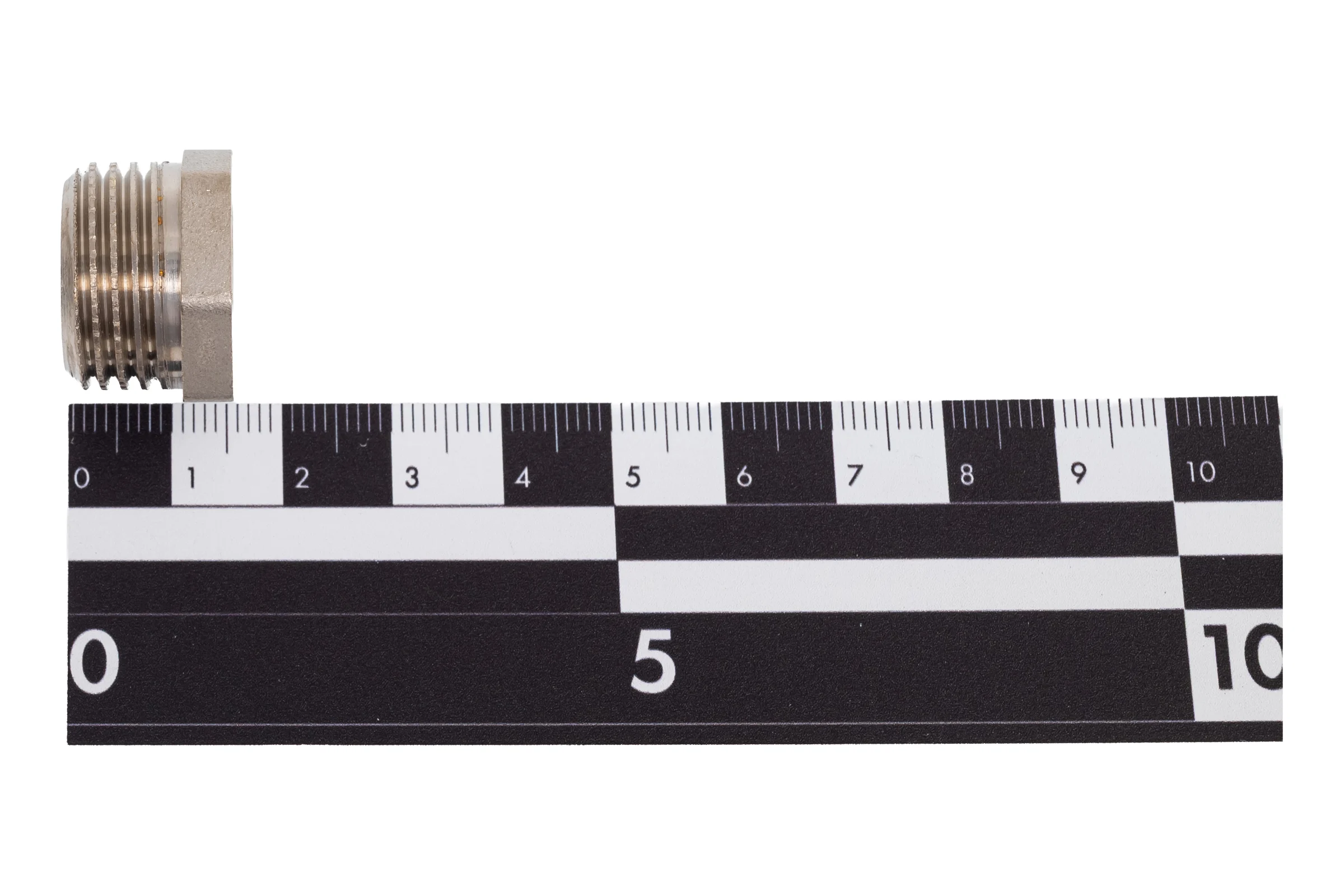 Футорка LD PRIDE DN15х8 (1/2" НР х 1/4" ВР) латунь никель с биркой LD.67.517.15х8