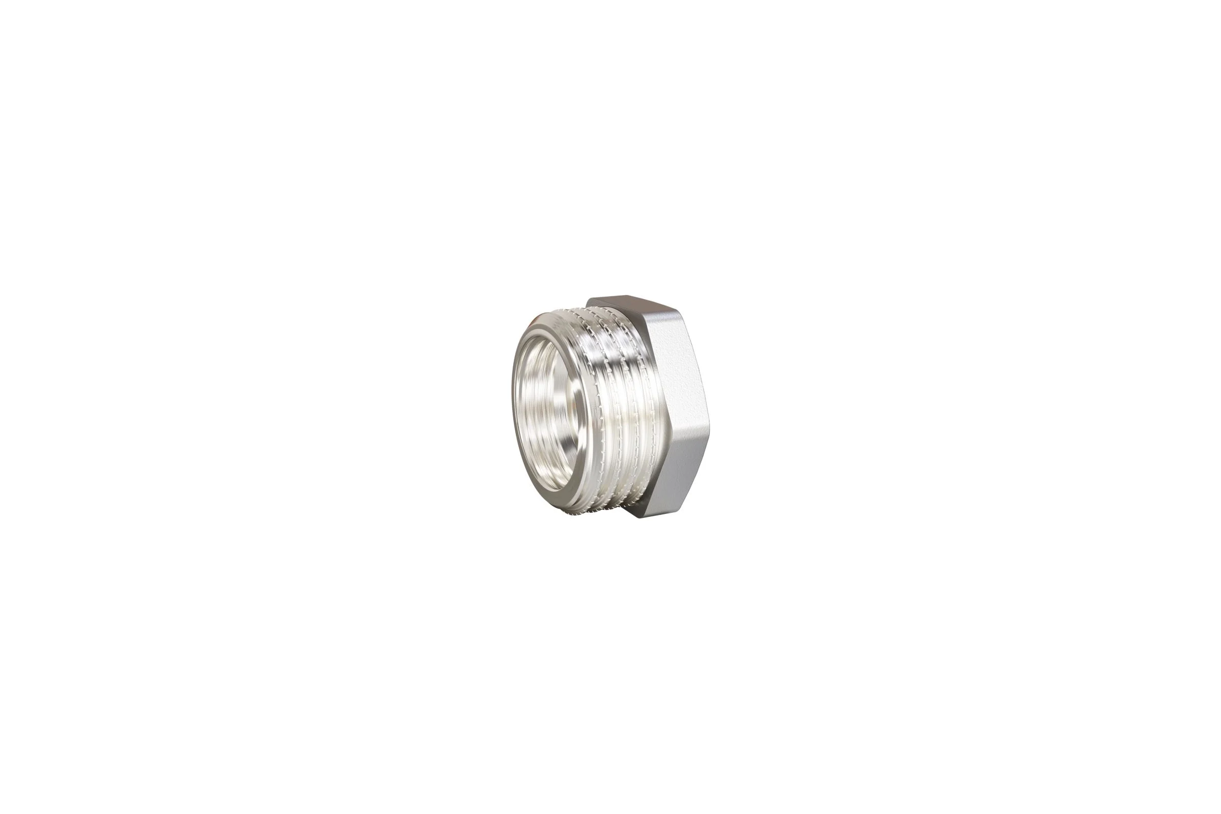 Ниппель переходной LD PRIDE DN25х15 (1"НР х 1/2"НР) латунь никель с биркой LD.67.517.50х40