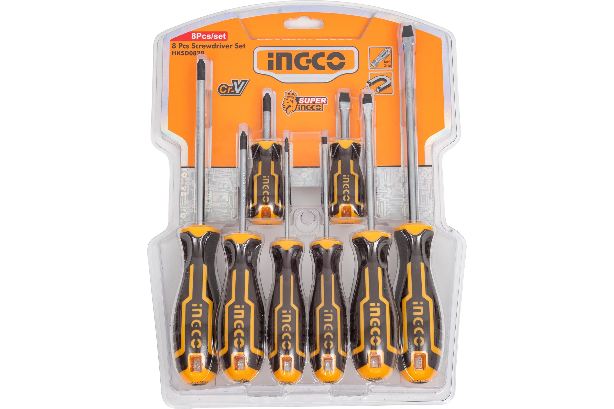 Набор отверток INGCO 8 шт INDUSTRIAL HKSD0828