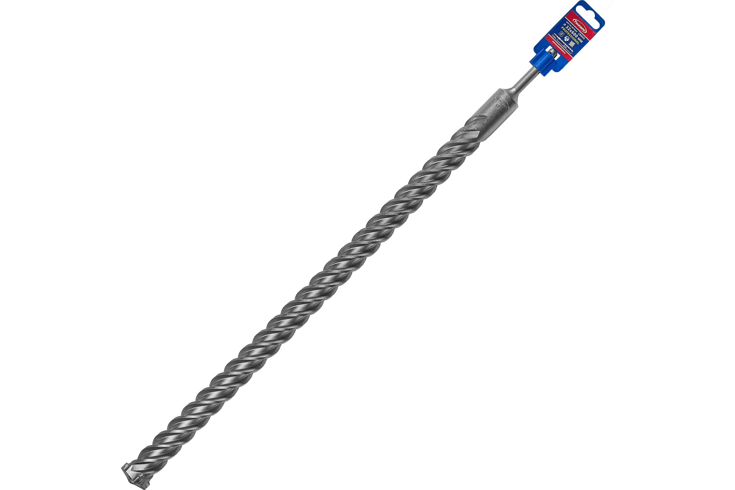 Бур по бетону Tsunami PROFESSIONAL Cross 32х1000/900 мм, SDS-plus T10610300032999