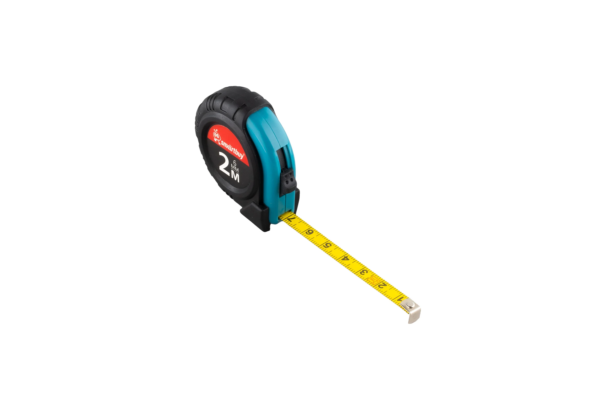 Рулетка Smartbuy 2 метра, пластик и резина, промо, tools SBT-MTP-200p2