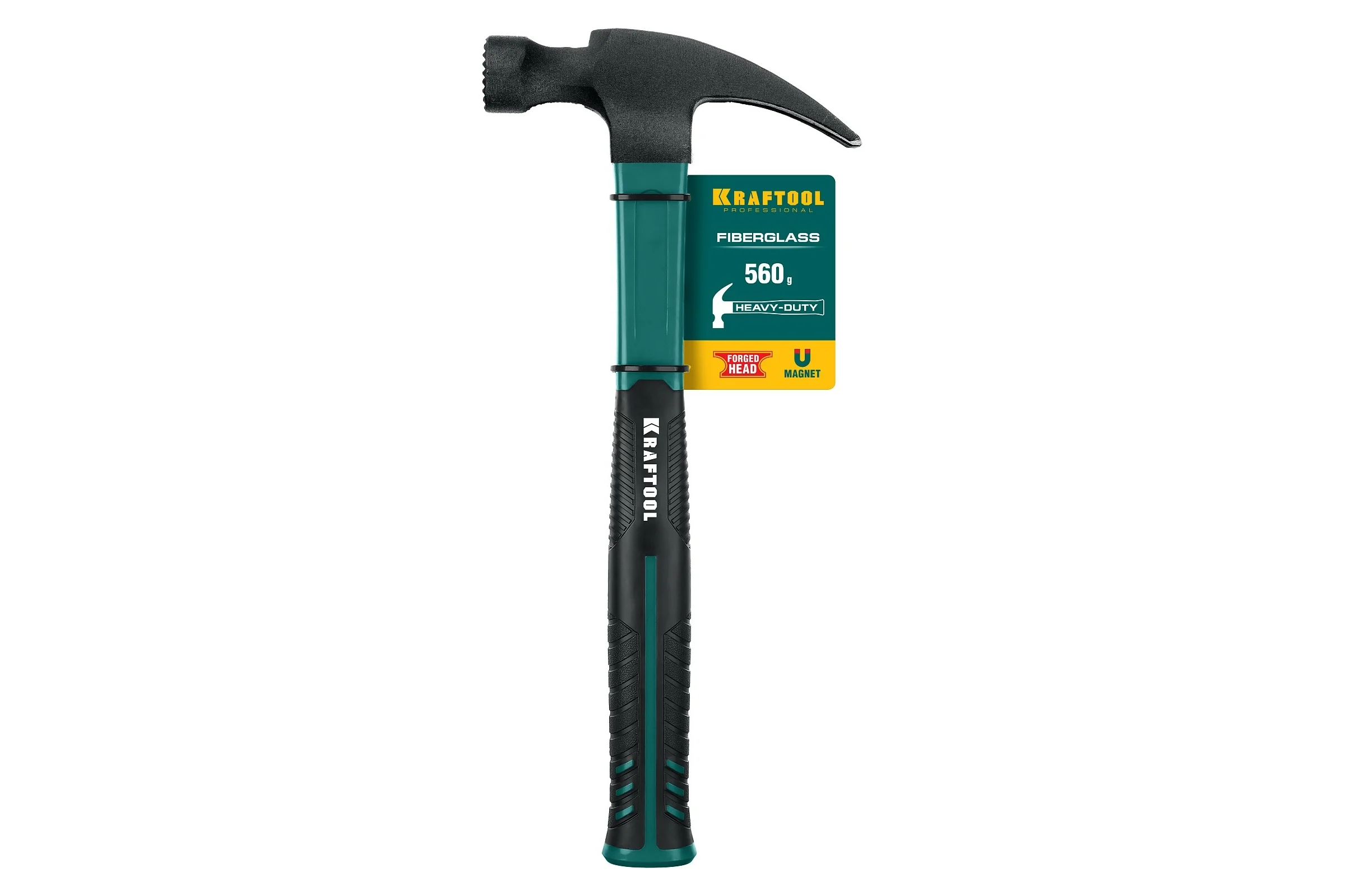 Столярный молоток-гвоздодёр KRAFTOOL Fiberglass 560 г 20265-56_z01