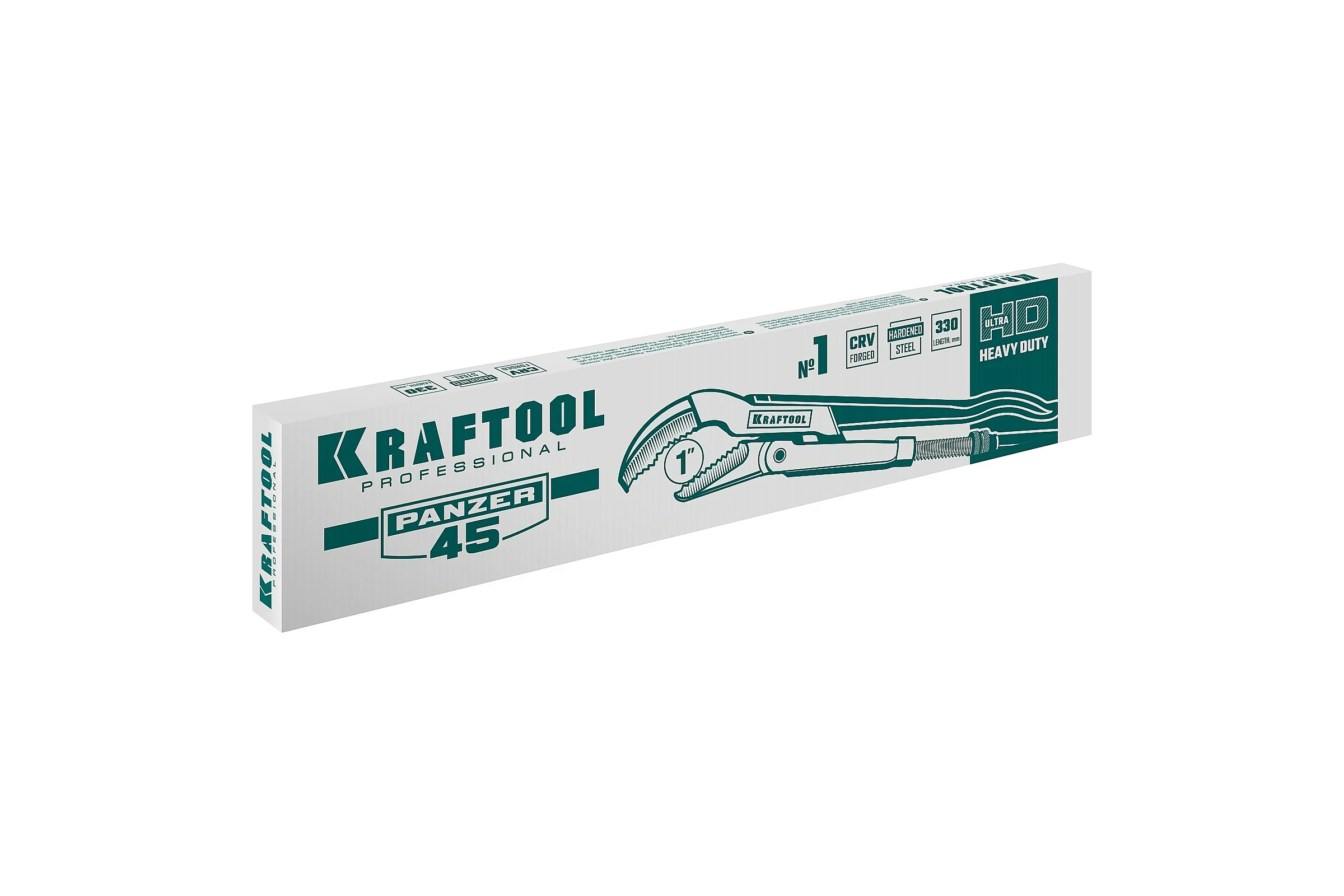 Трубный ключ KRAFTOOL Panzer-45, №1, изогнутые губки 2735-10_z02