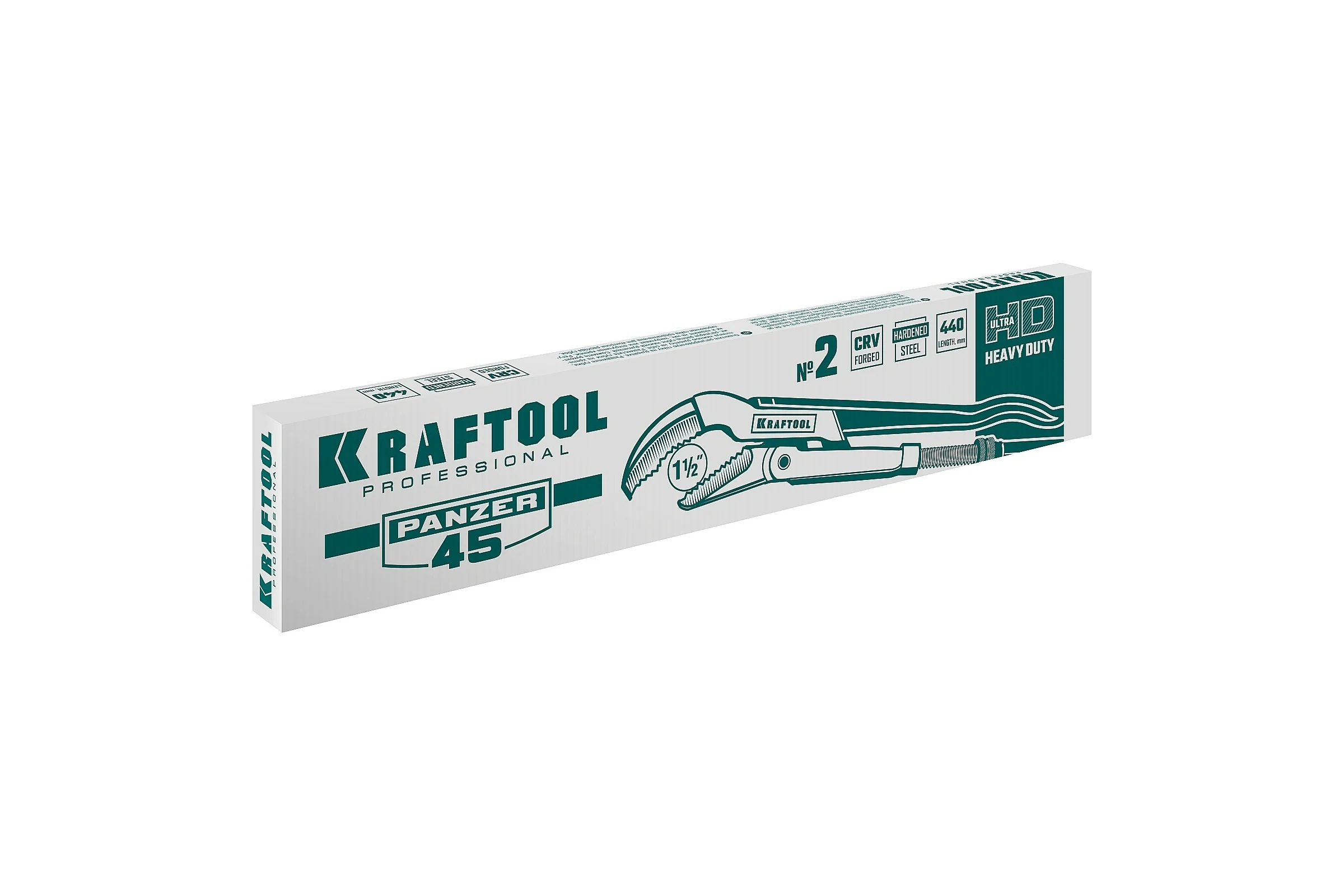 Трубный ключ KRAFTOOL Panzer-45, №2, изогнутые губки 2735-15_z02