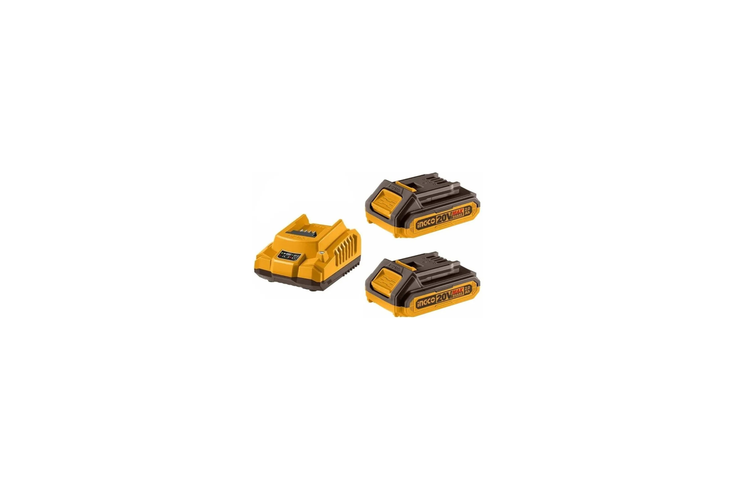 Комплект аккумуляторных батарей + ЗУ INGCO Li-Ion P20S FBCPK1222