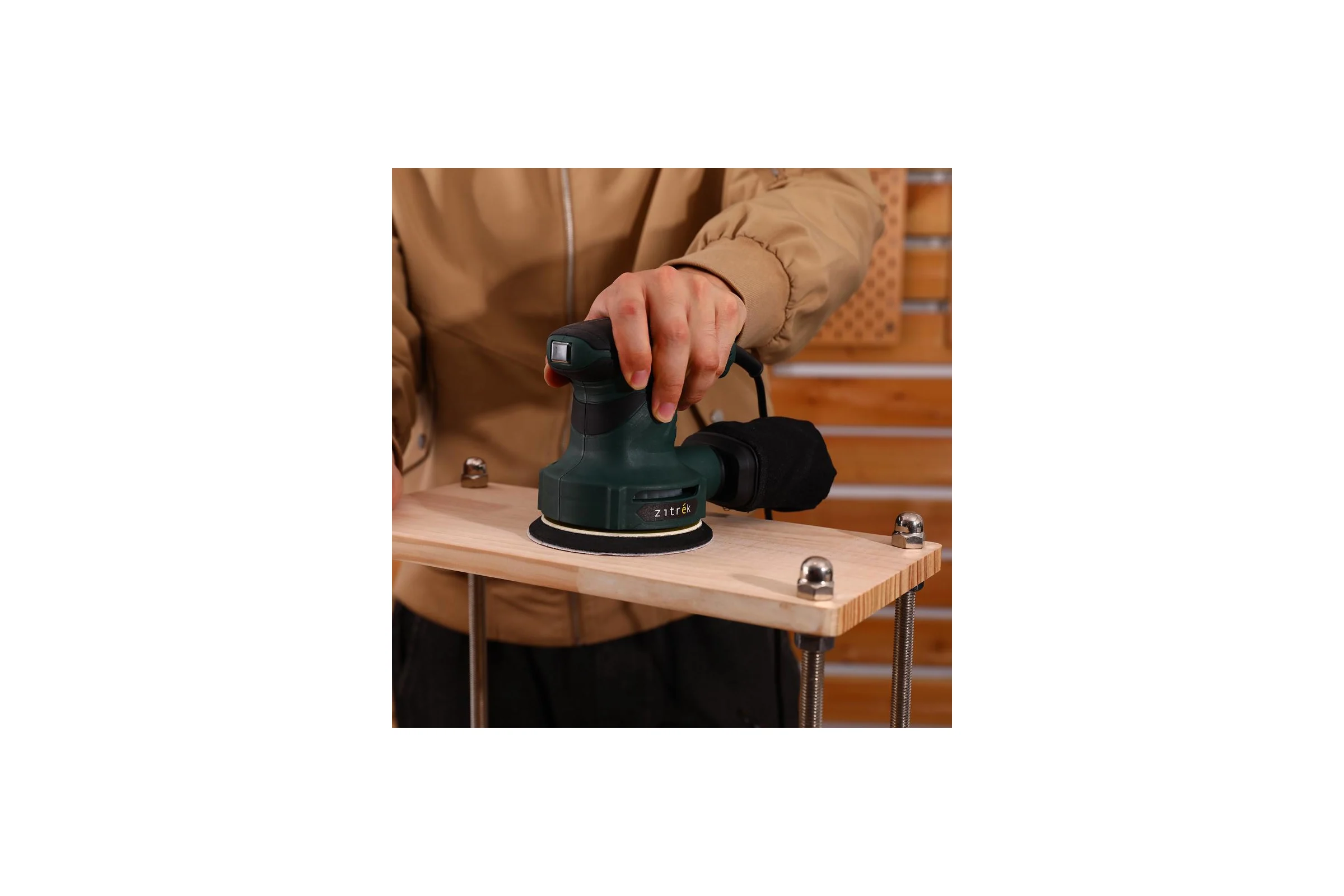 Шлифмашина эксцентриковая сетевая Zitrek ZKG450-125, 450 Вт 085-1050