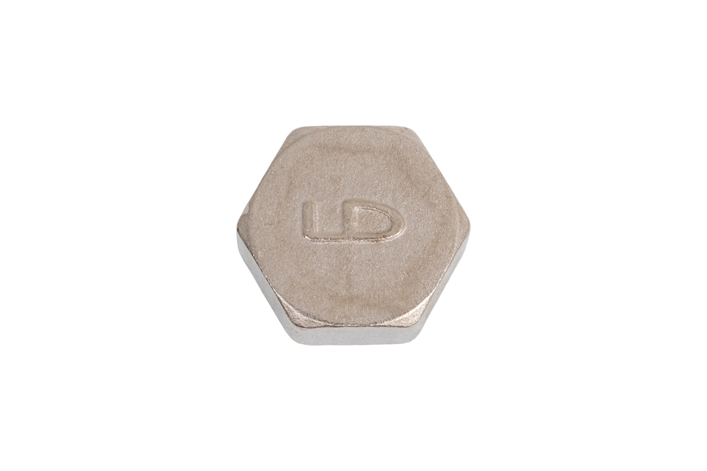 Заглушка LD Pride DN15 (1/2") ВР латунь никель LD.67.504.15.1