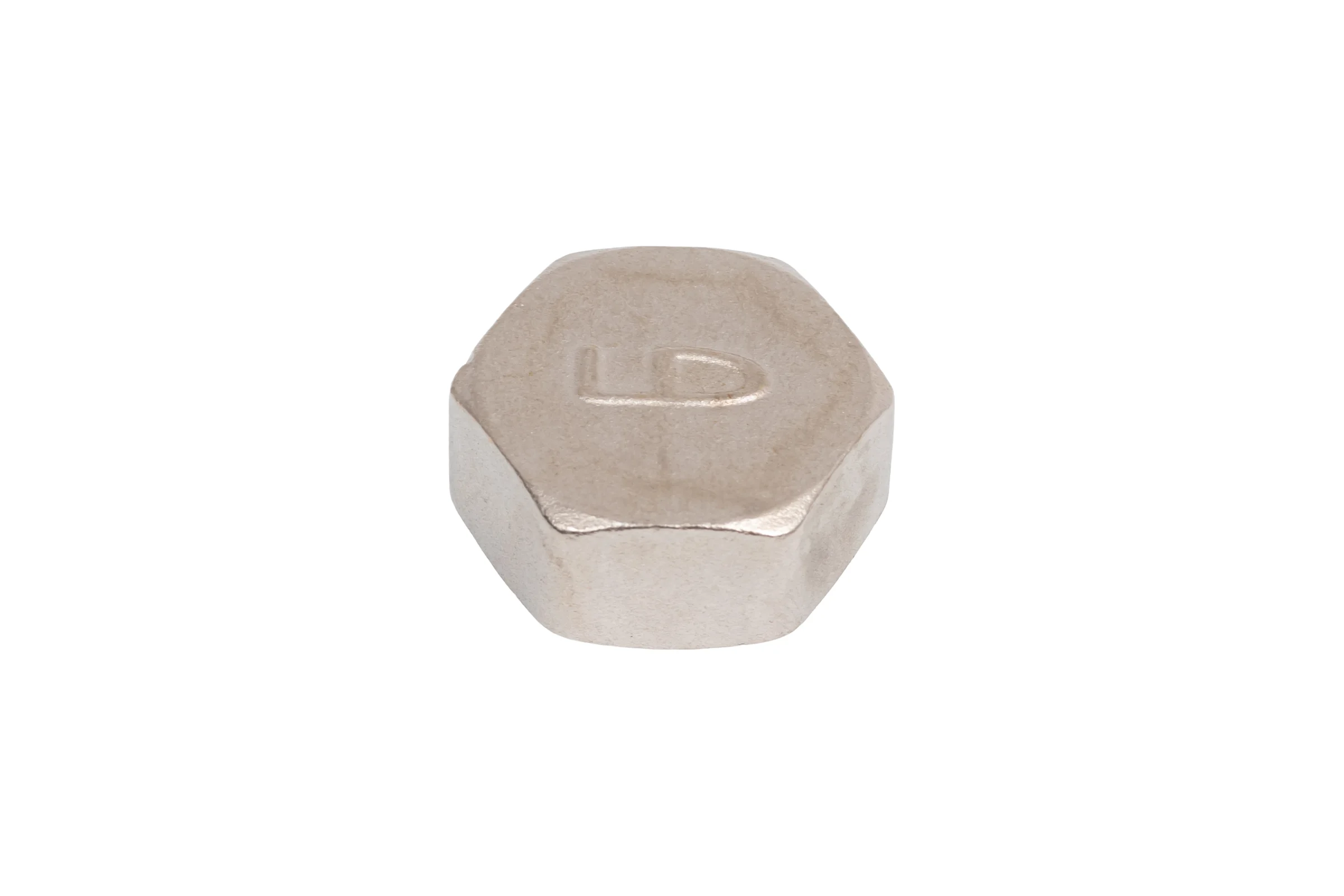 Заглушка LD Pride DN15 (1/2") ВР латунь никель LD.67.504.15.1