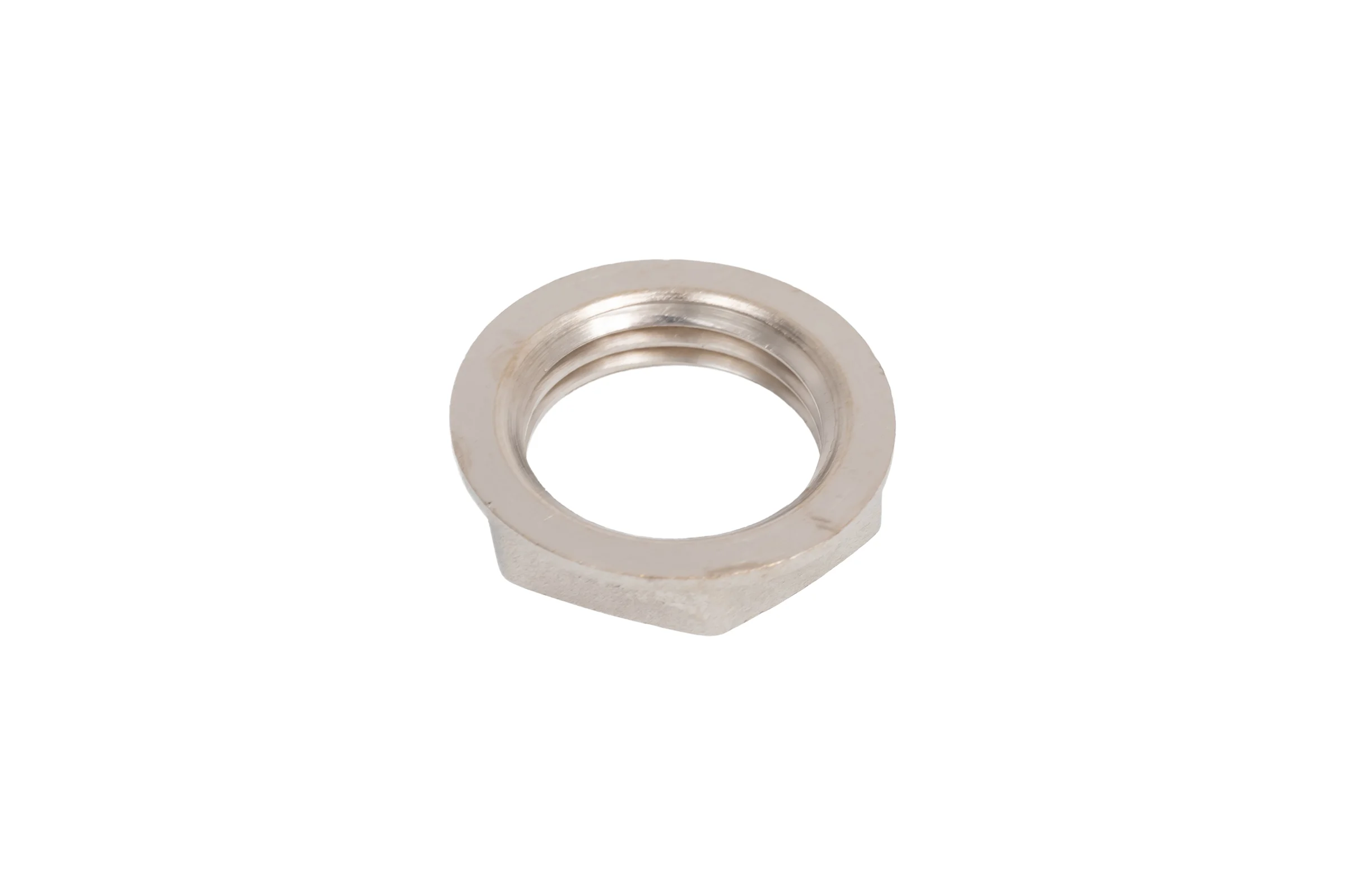 Контргайка LD PRIDE DN15 (1/2") латунь никель с биркой LD.67.518.15