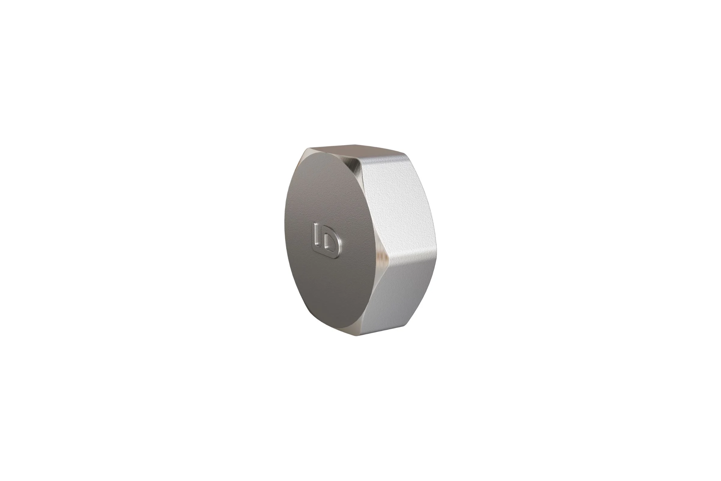 Заглушка (на трубу) LD PRIDE DN25 (1") ВР латунь никель в упаковке LD.67.504.25.2