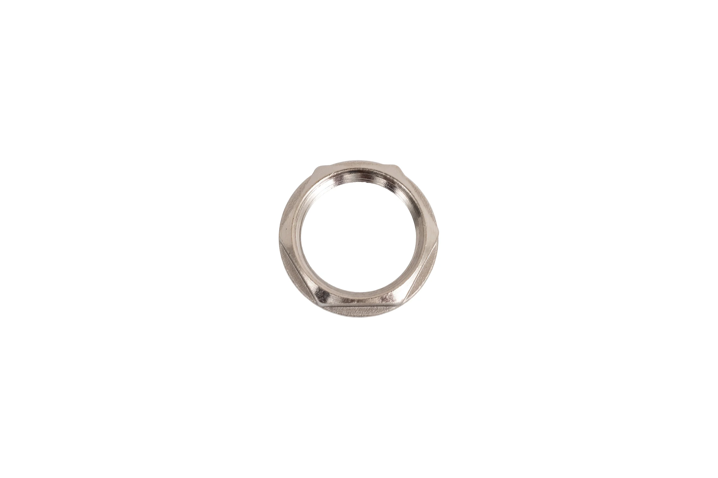 Контргайка LD PRIDE DN20 (3/4") латунь никель с биркой LD.67.518.20