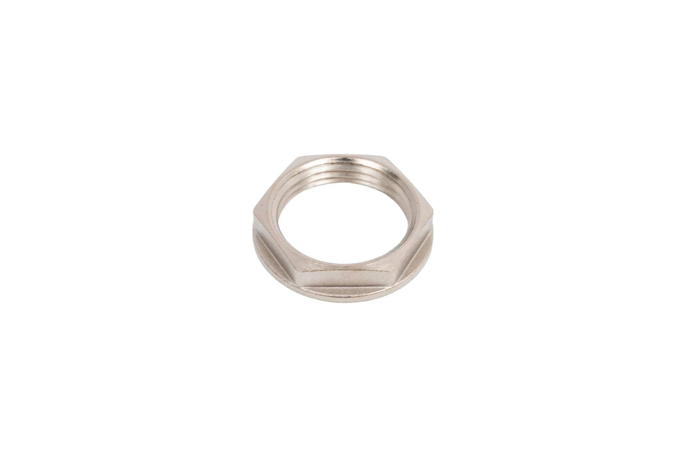 Контргайка LD PRIDE DN20 (3/4") латунь никель с биркой LD.67.518.20