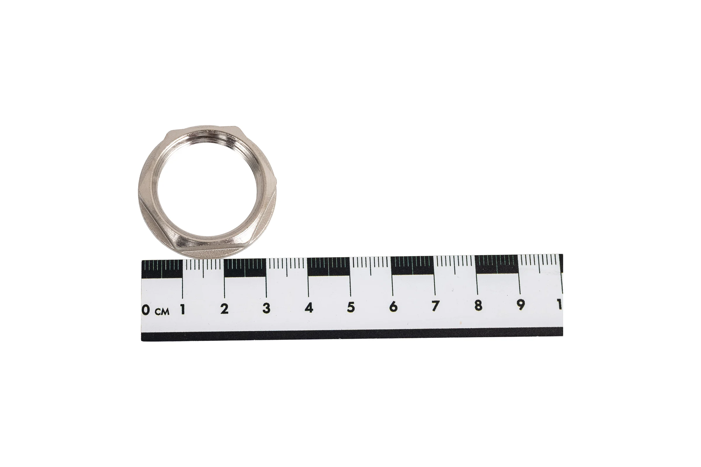 Контргайка LD PRIDE DN20 (3/4") латунь никель с биркой LD.67.518.20