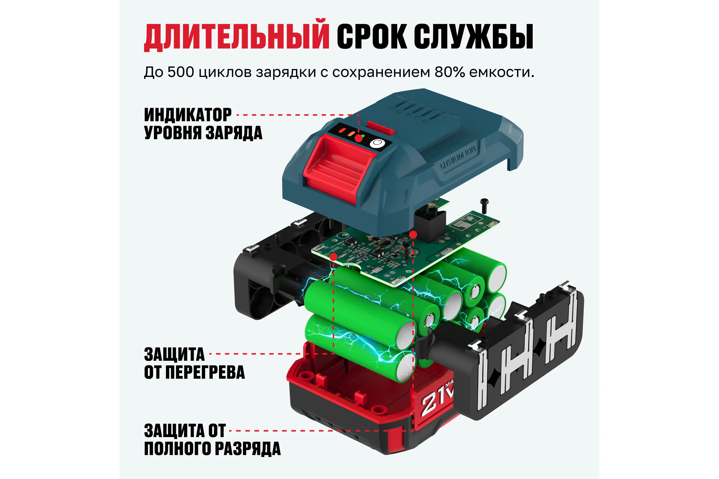 Аккумулятор ALTECO BCD 21-80 Li 77265