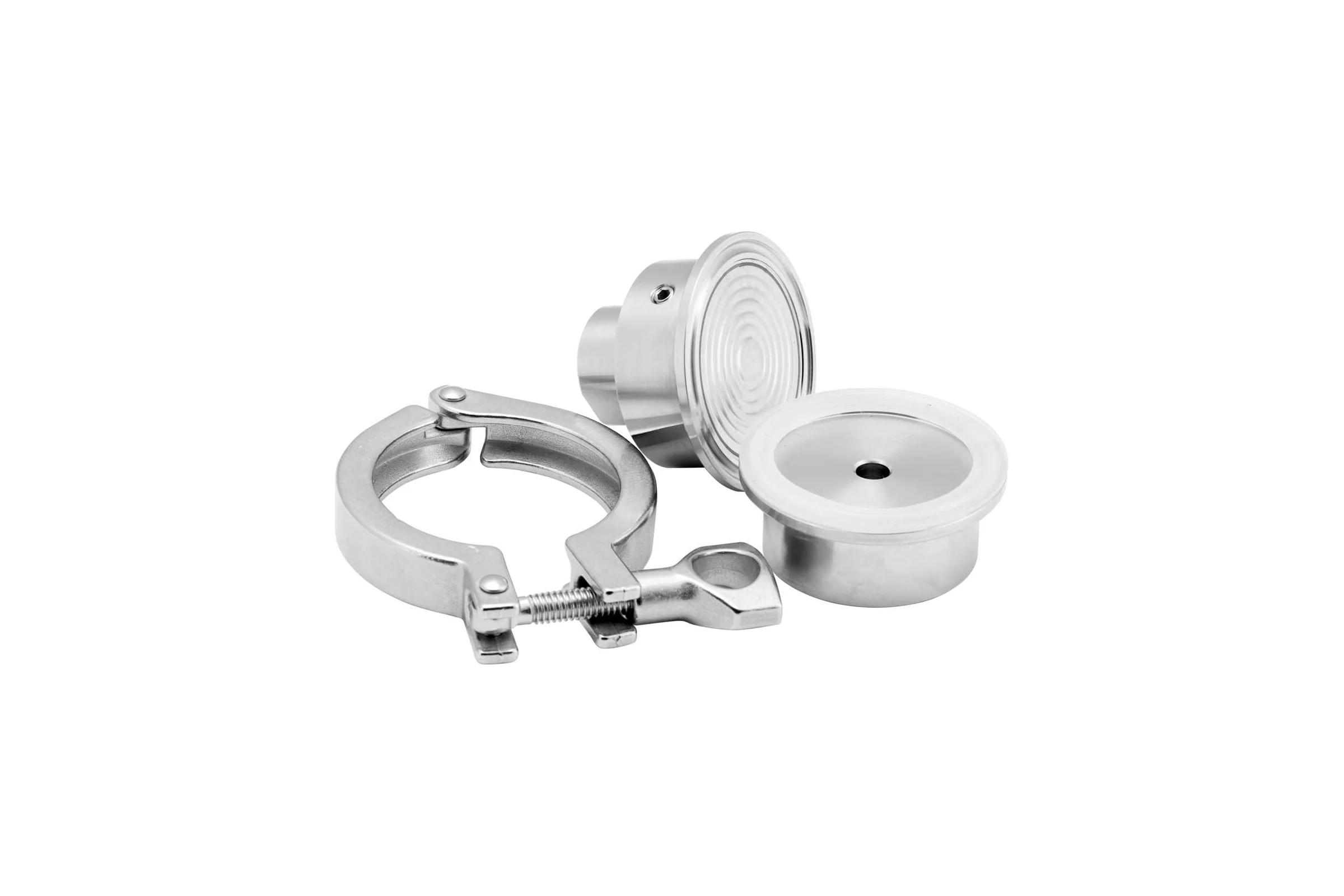 Разделитель сред ЭКО-М 1.5″ Clamp в сборе с манометром, экомера МД90-100мм, 0..1.6 Мпа, G1/2 РС1,5-М-1,6