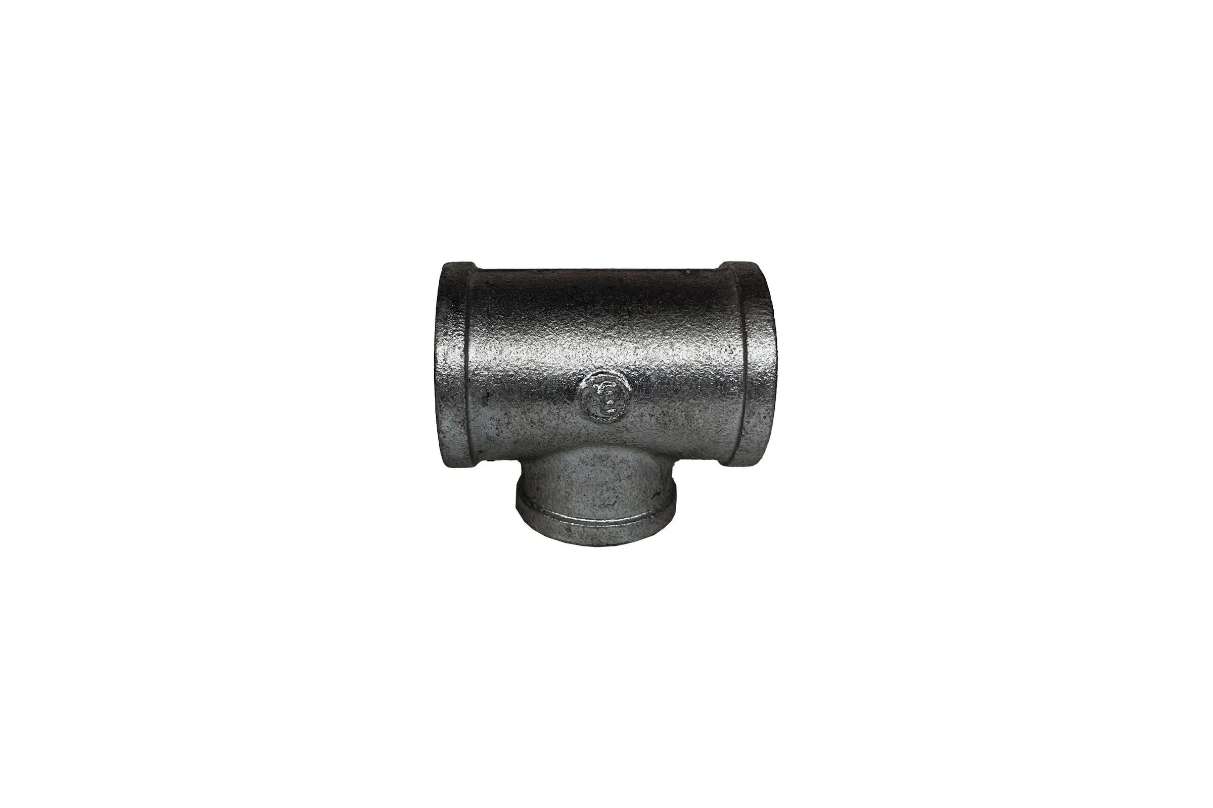 Тройник переходной Fittex PLUS Ду50x32, чугун оцинкованный, 2"х1 1/4", м/м 127-3666