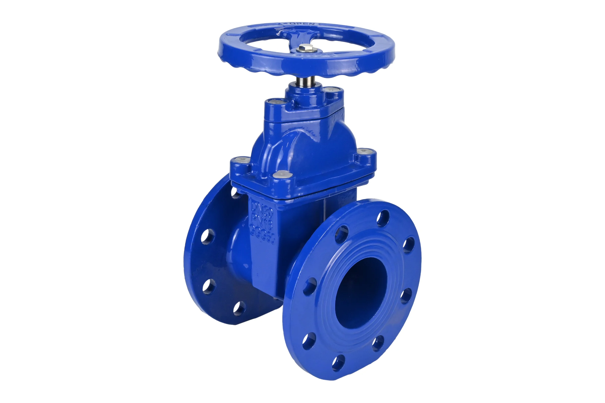 Задвижка клиновая DN.ru 30ч39р (аналог МЗВ) GGG50-GGG50-EPDM-F-S blue Ду50 Ру10/16 D040-08621