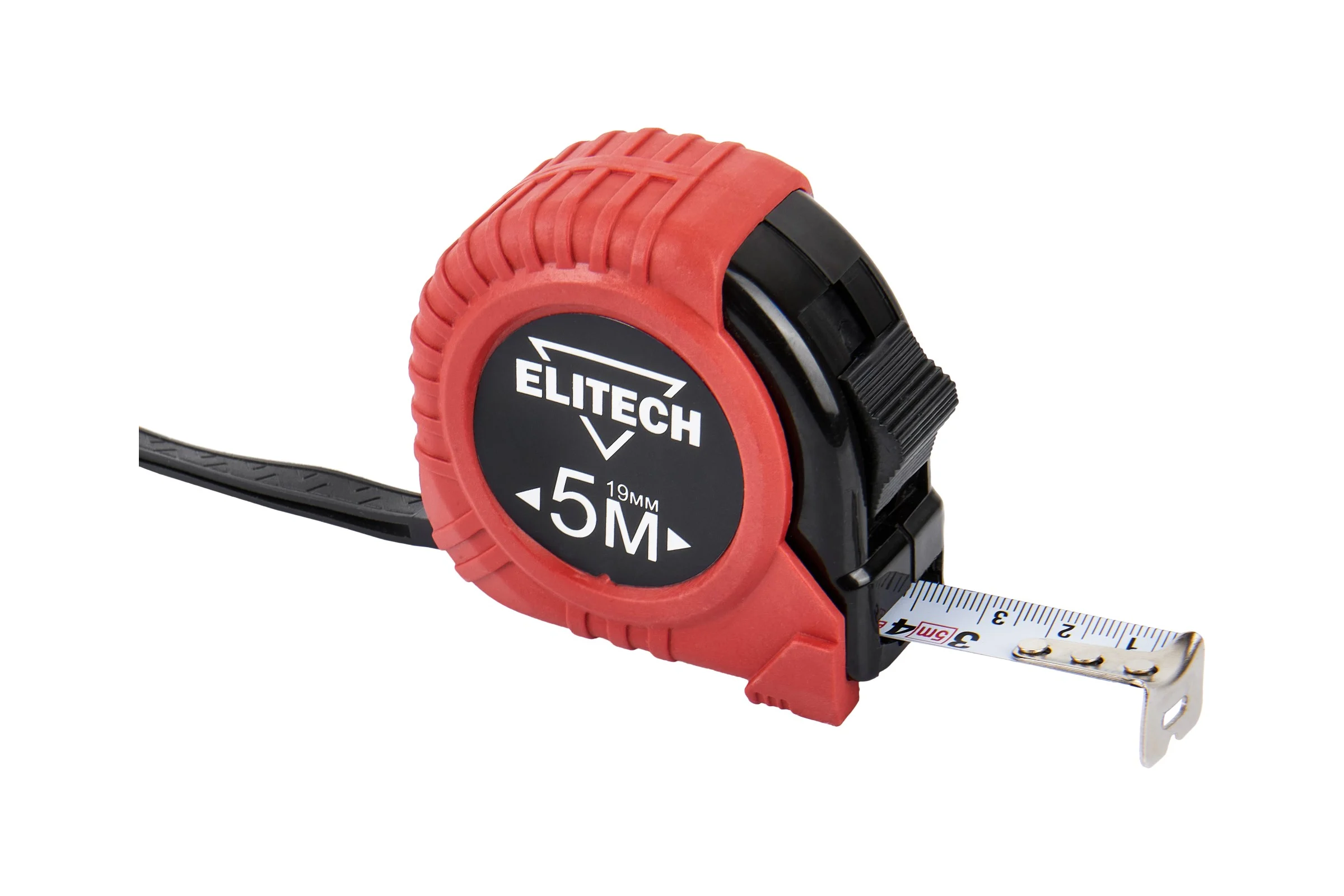 Рулетка Elitech 5 м, 19 мм, обрезиненный корпус 310201 ДМ 207186